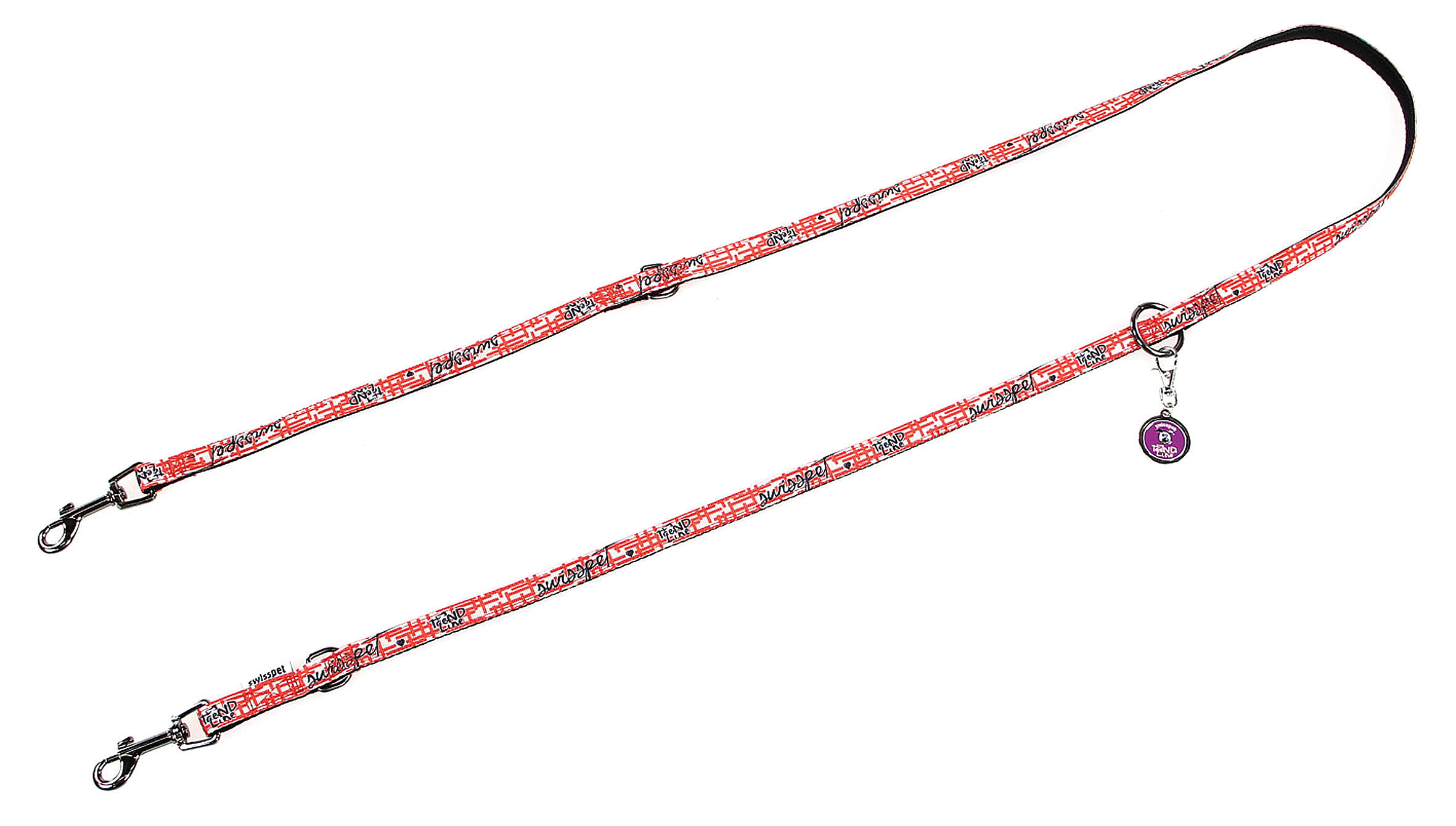 TrendLine Führleine Labyrinth, rot, 25mm/180cm