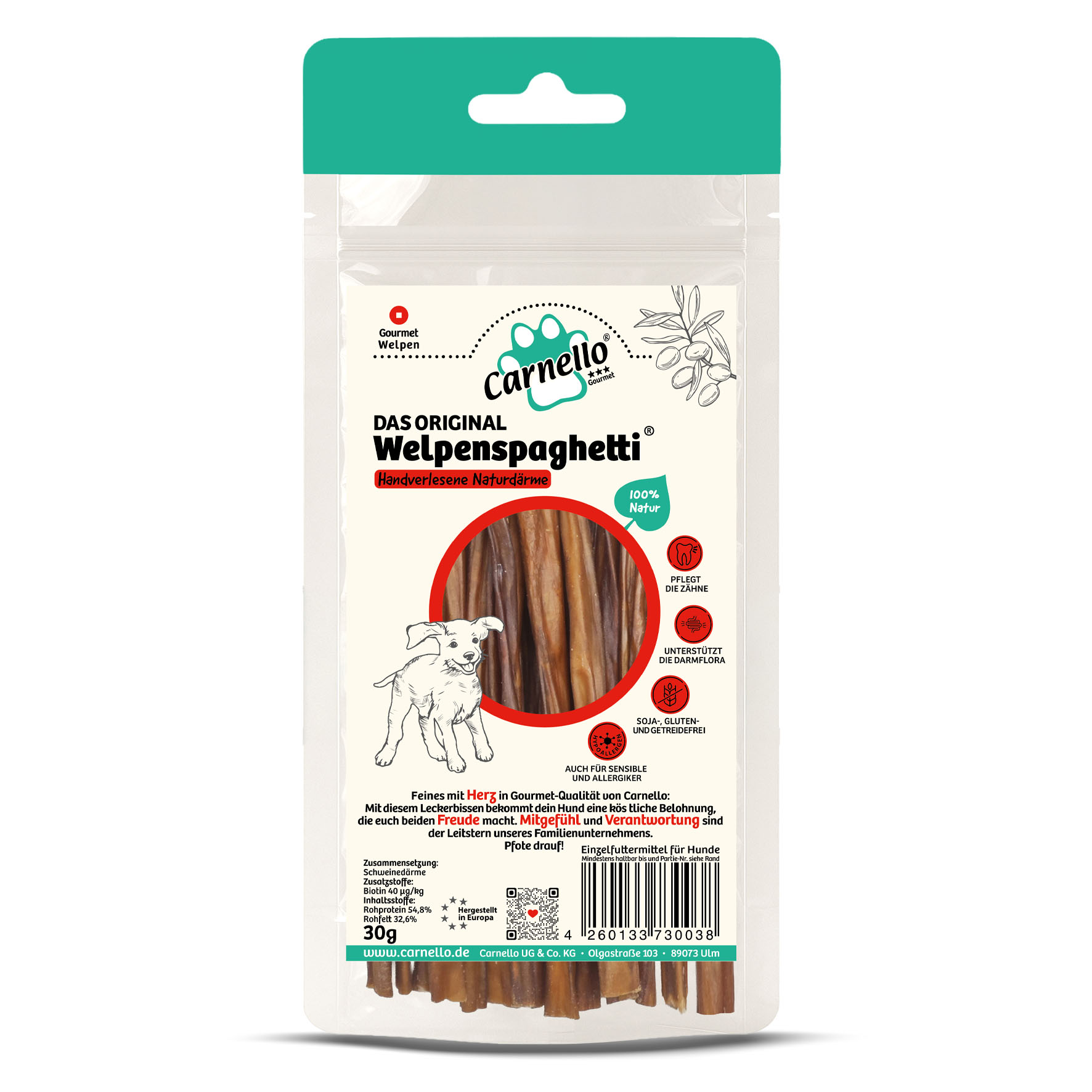Carnello Welpenspaghetti 30g