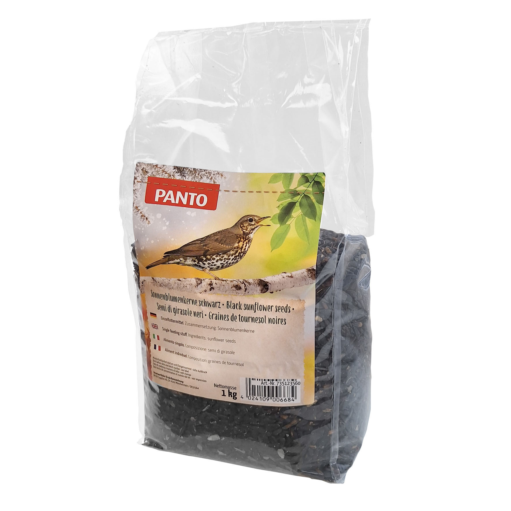 Graines de tournesol Panto - noires