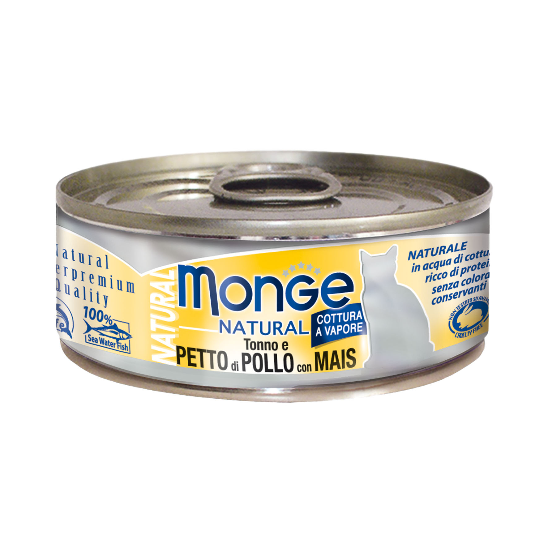 Monge Natural Cat Thon avec poulet & maïs, 80g