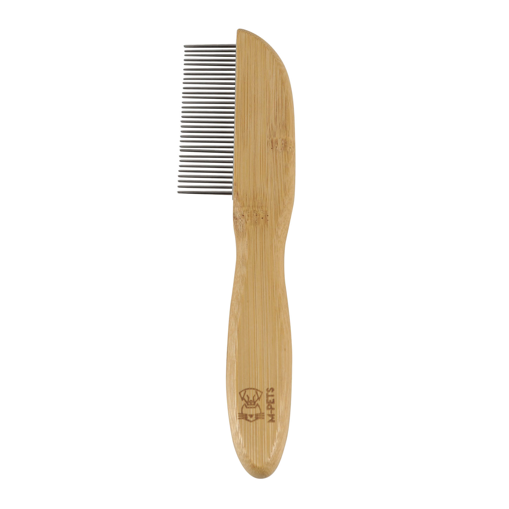 M-Pets Bambusbürste mit rotierenden Zähnen, 5.5 x 21.5cm