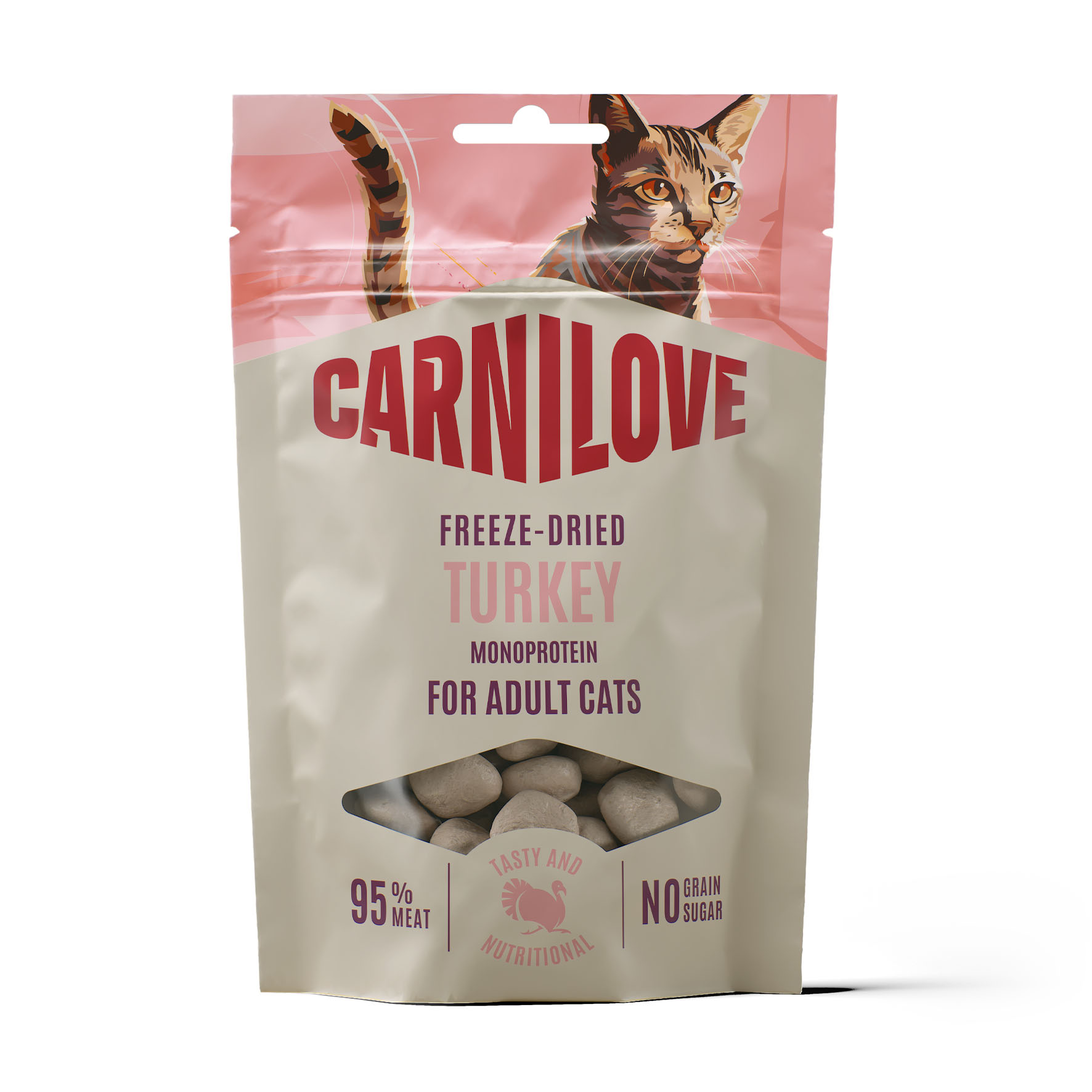 Carnilove Cat Freeze Dried - Truthahn, Katzensnacks, 40g
