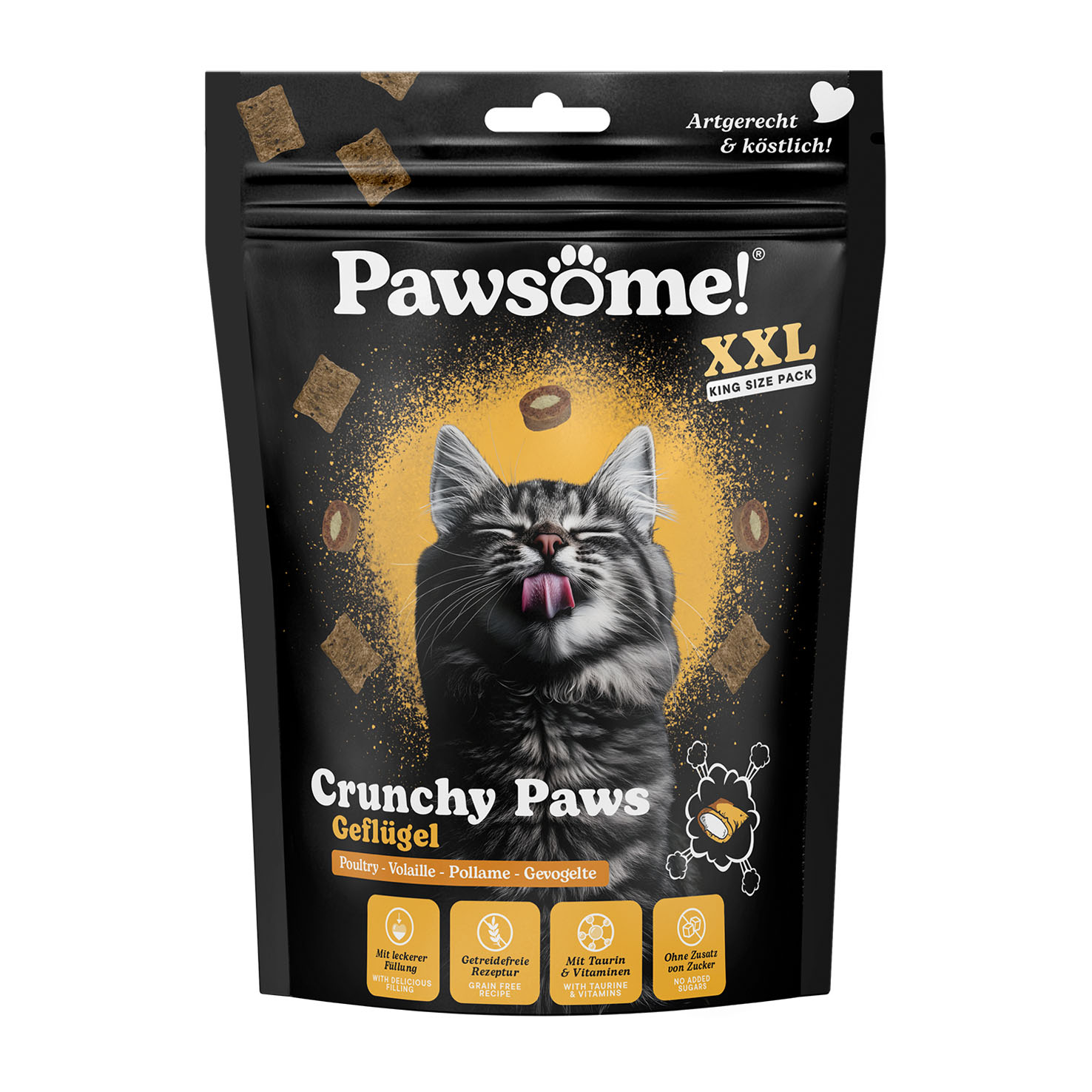 Pawsome! Crunchy Paws Geflügel 150g