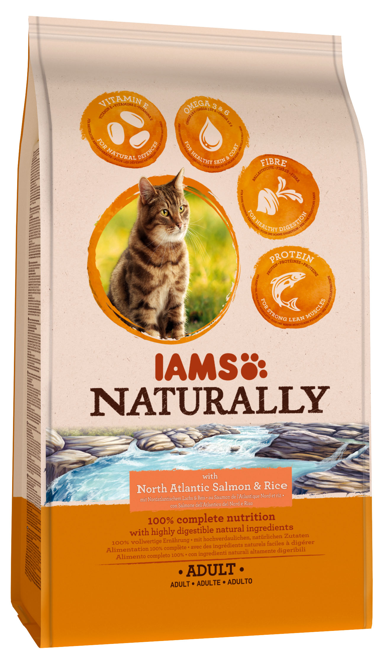 IAMS Naturally Adult New Zealand Lachs & Reis 2.7kg