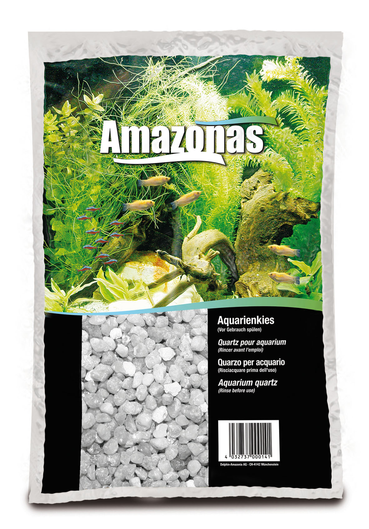 Amazonas Quarzkies, 2-3mm, hellgrau
