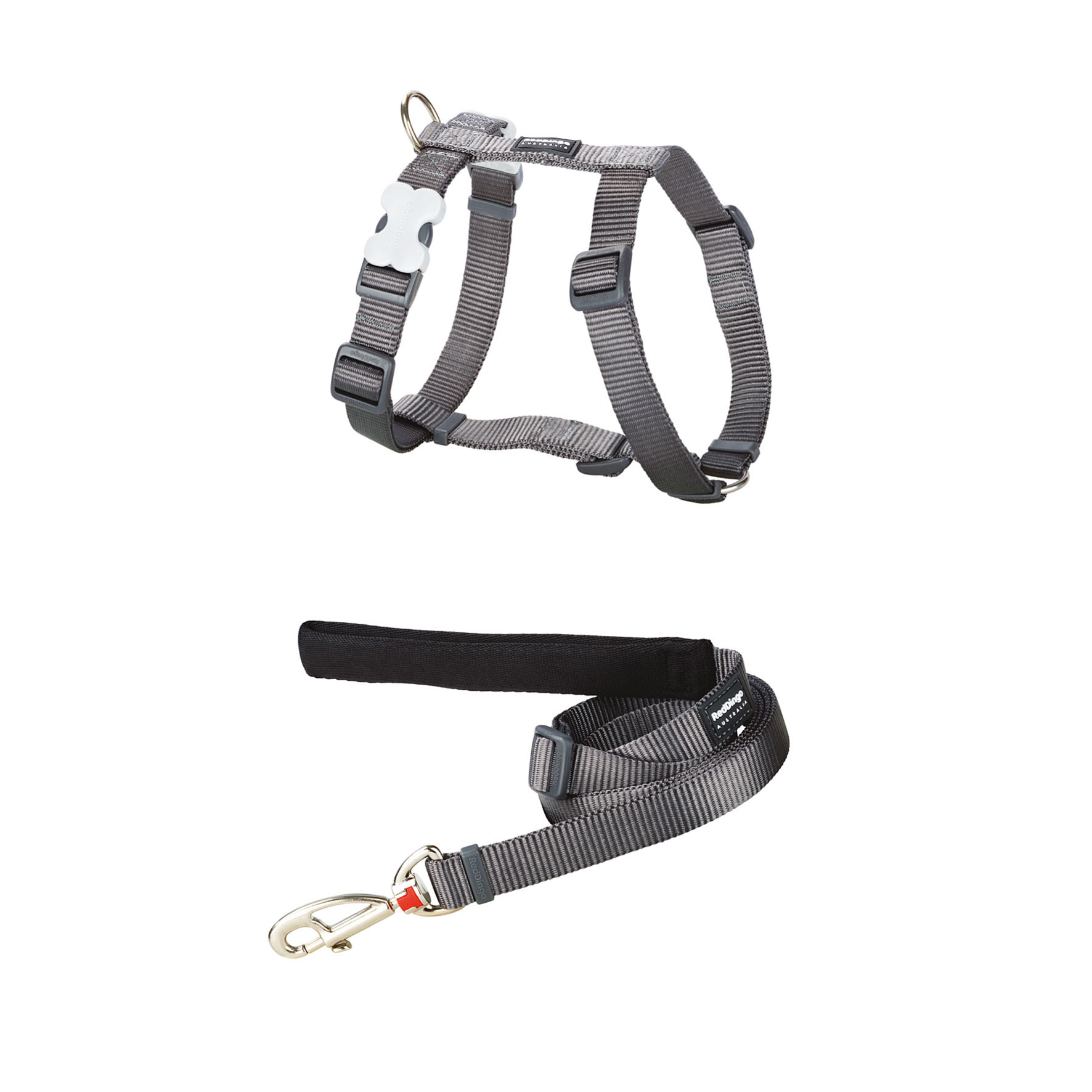 RedDingo Geschirr Plain Classic Grey