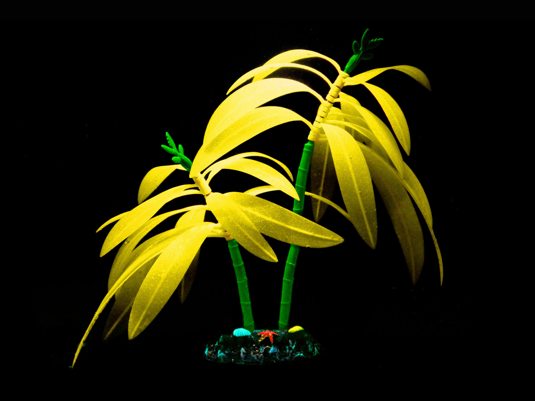 Amazonas Kunststoffpflanzen FLUO Tree, gelb