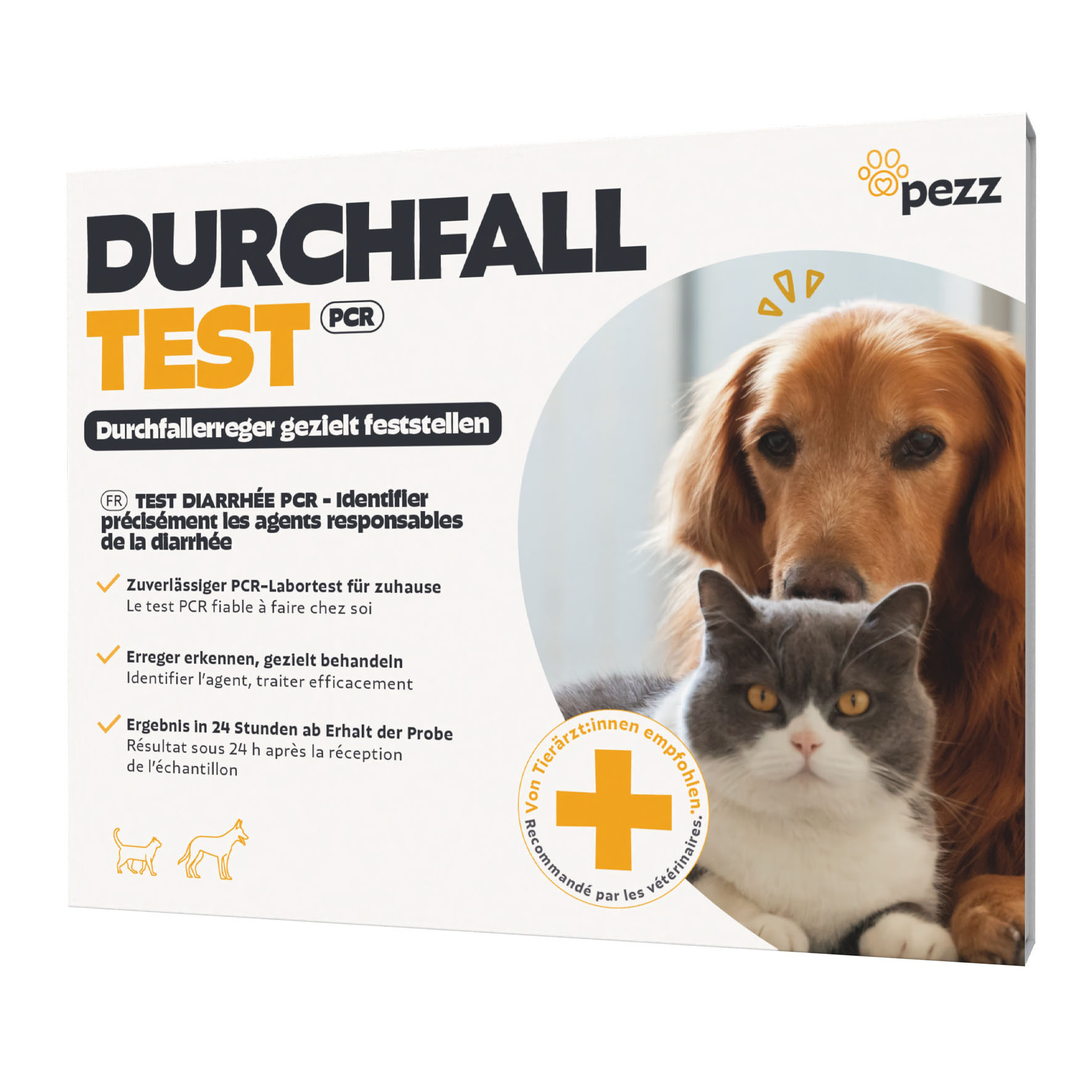 Test de diarrhée pezz pour chiens et chats