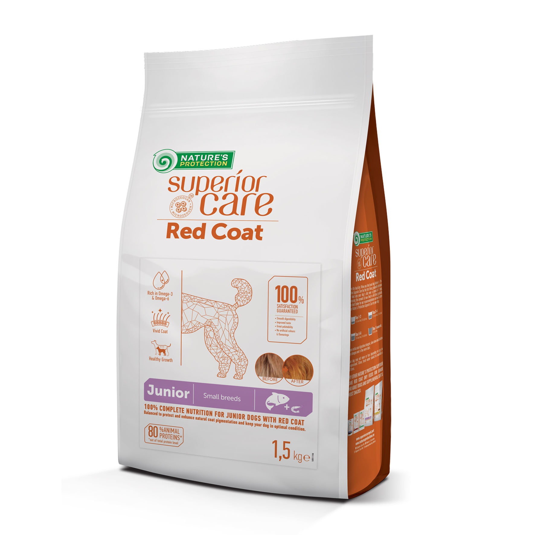 Superior Care Red Coat Junior Small Saumon 1,5 kg