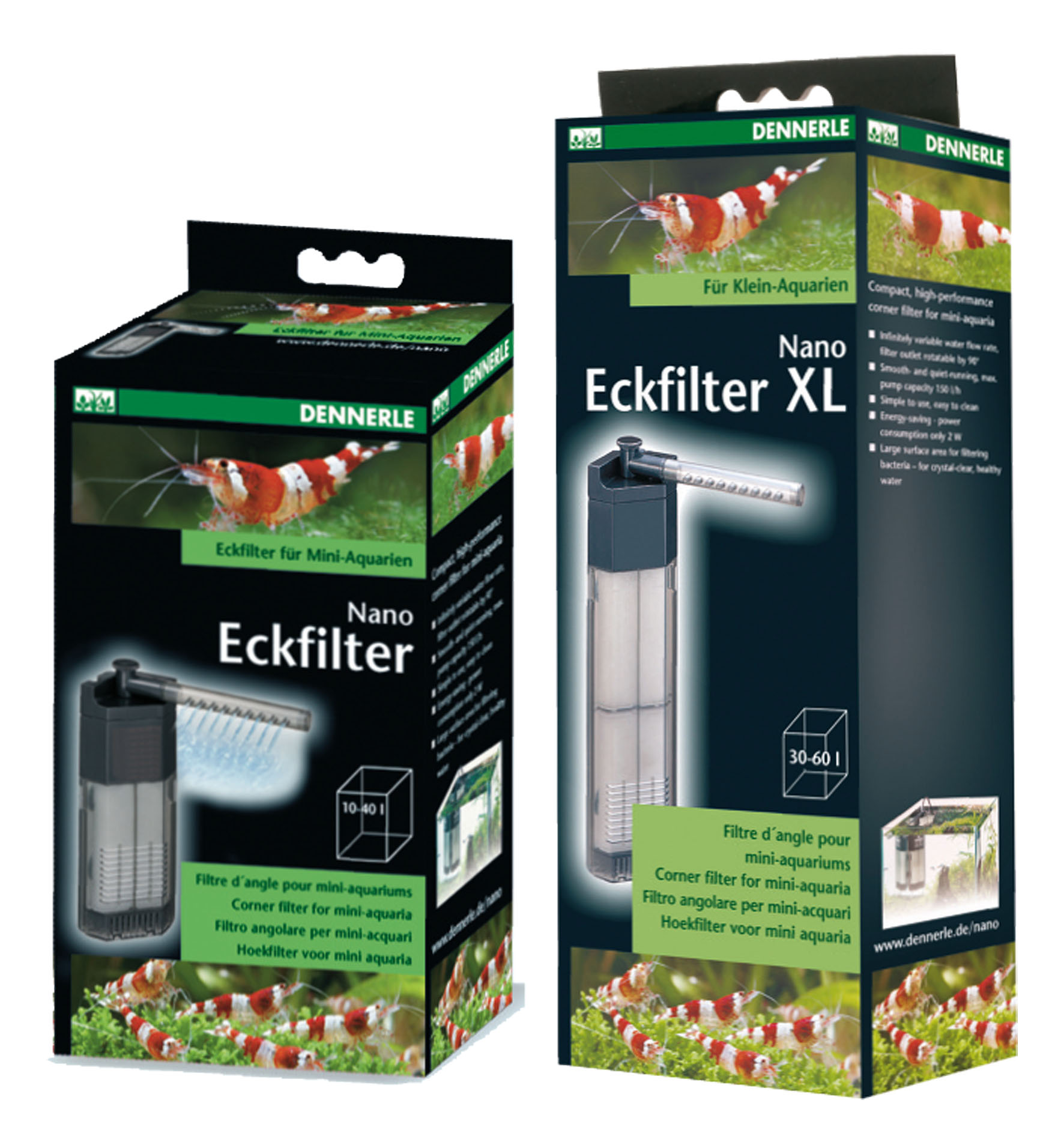 Dennerle Nano Clean, Eckfilter von 10 bis 90 Liter