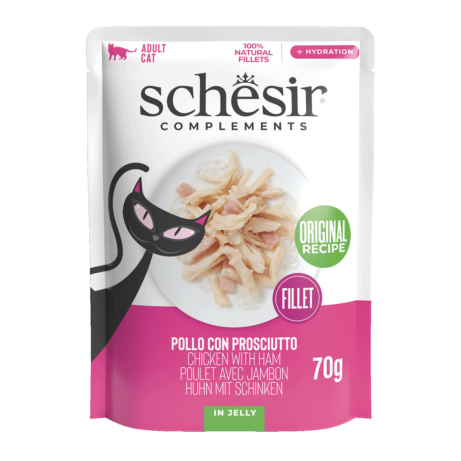 SCHESIR Gelee Huhn&Schinken 70g