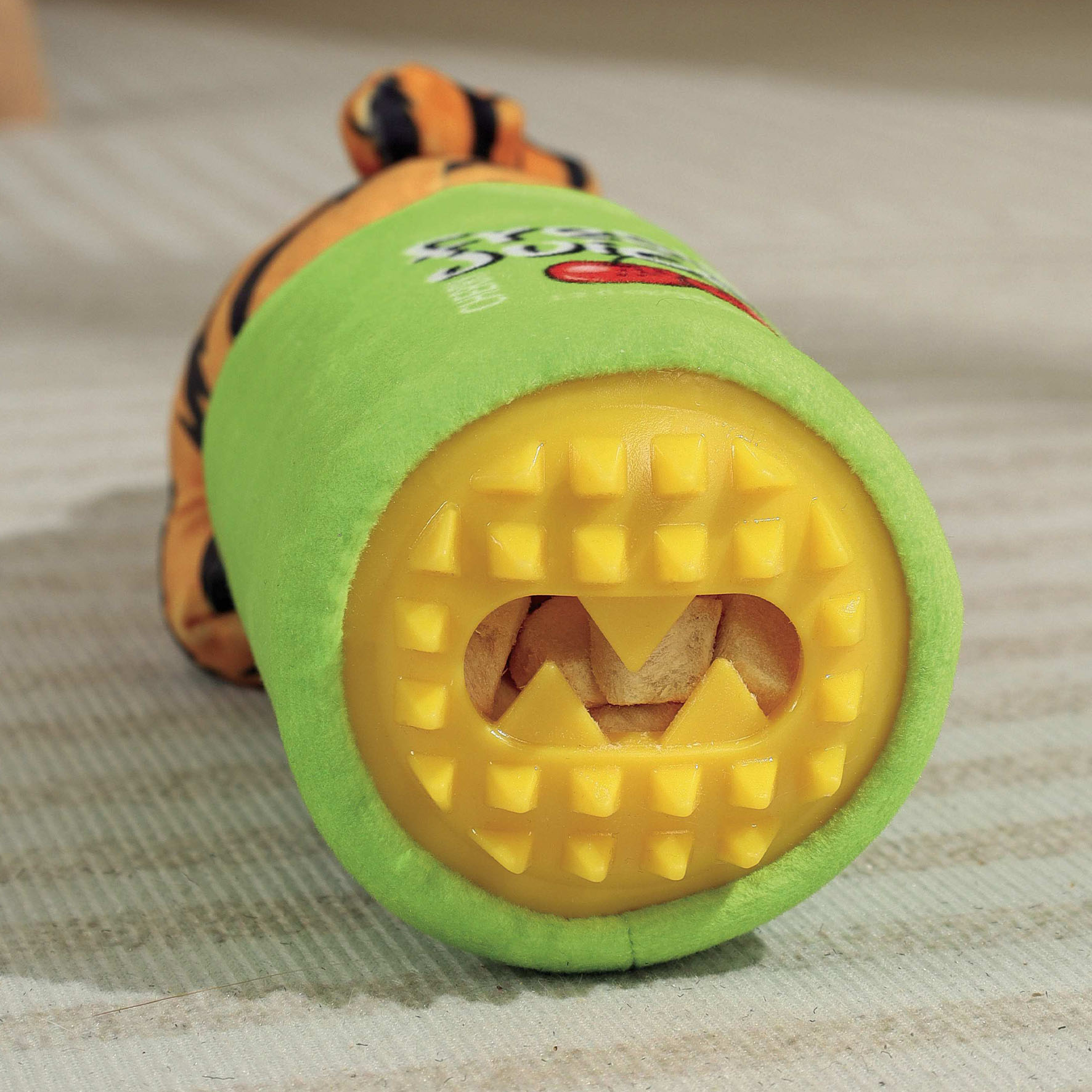 M-Pets Hundespielzeug Ozzy, Orange & Grün, 10,5 x 9,5 x 22 cm