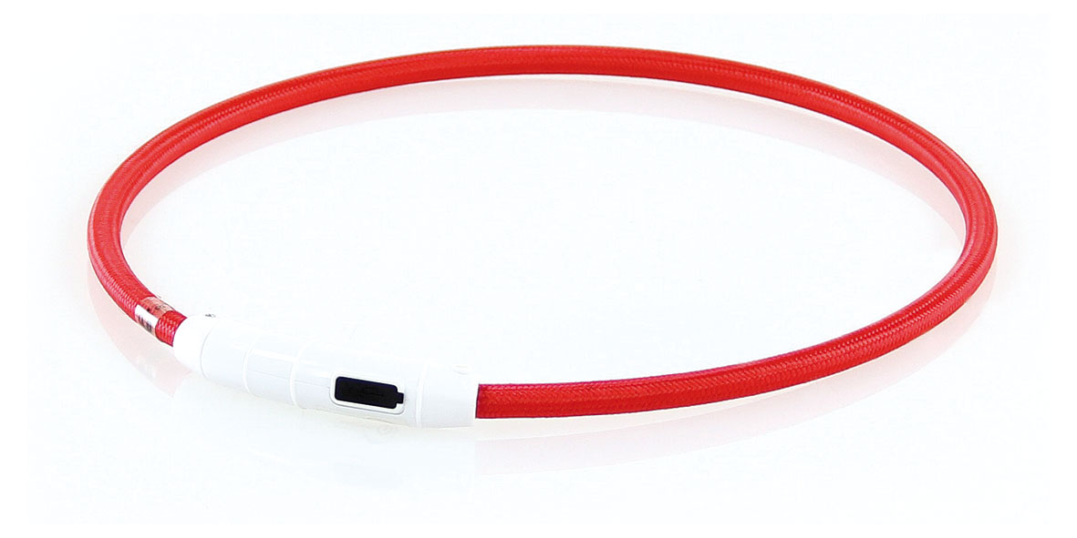 swisspet Universal-Leuchthalsband Plus, rot