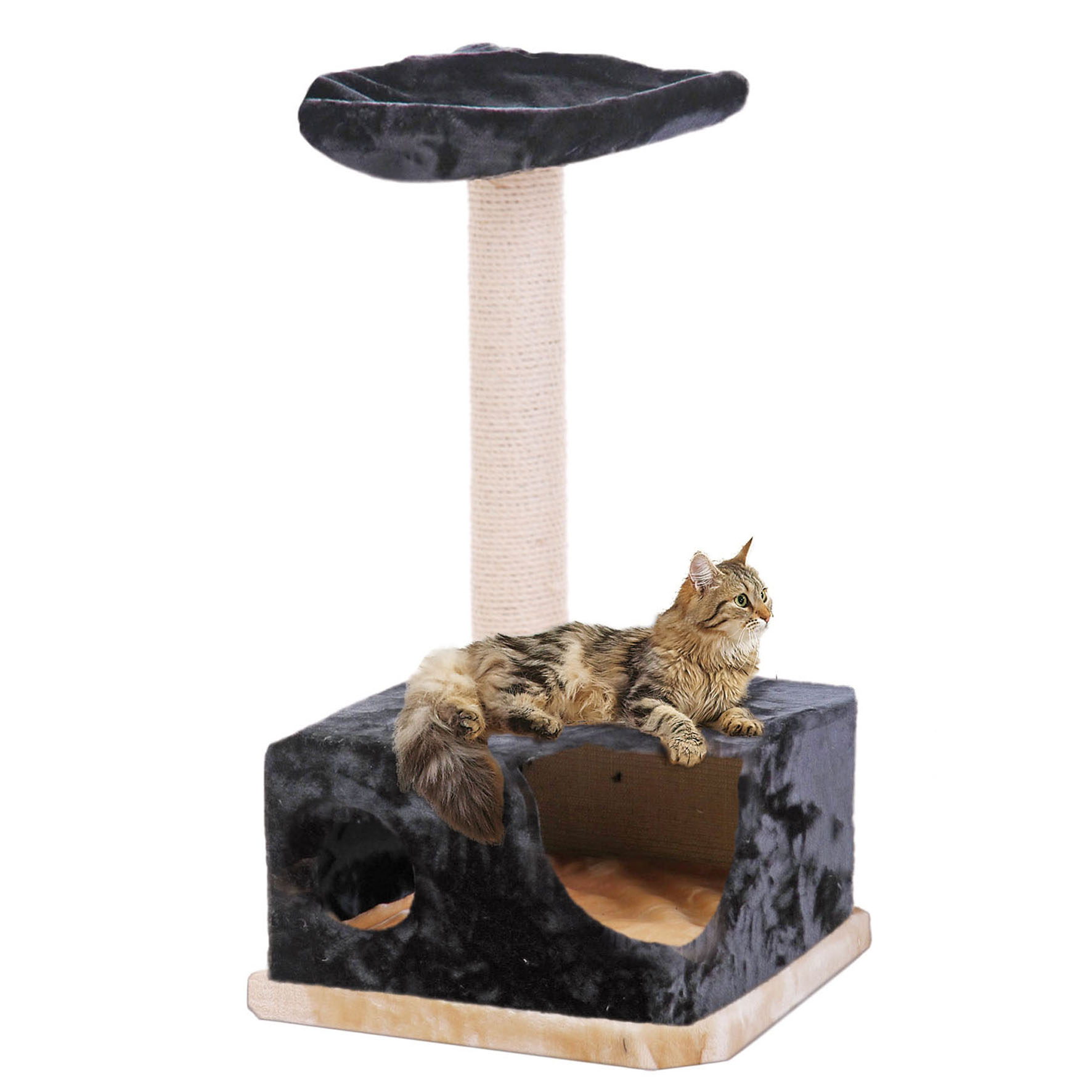 swisspet arbre à chat CatChiller Menorca, noir/ beige