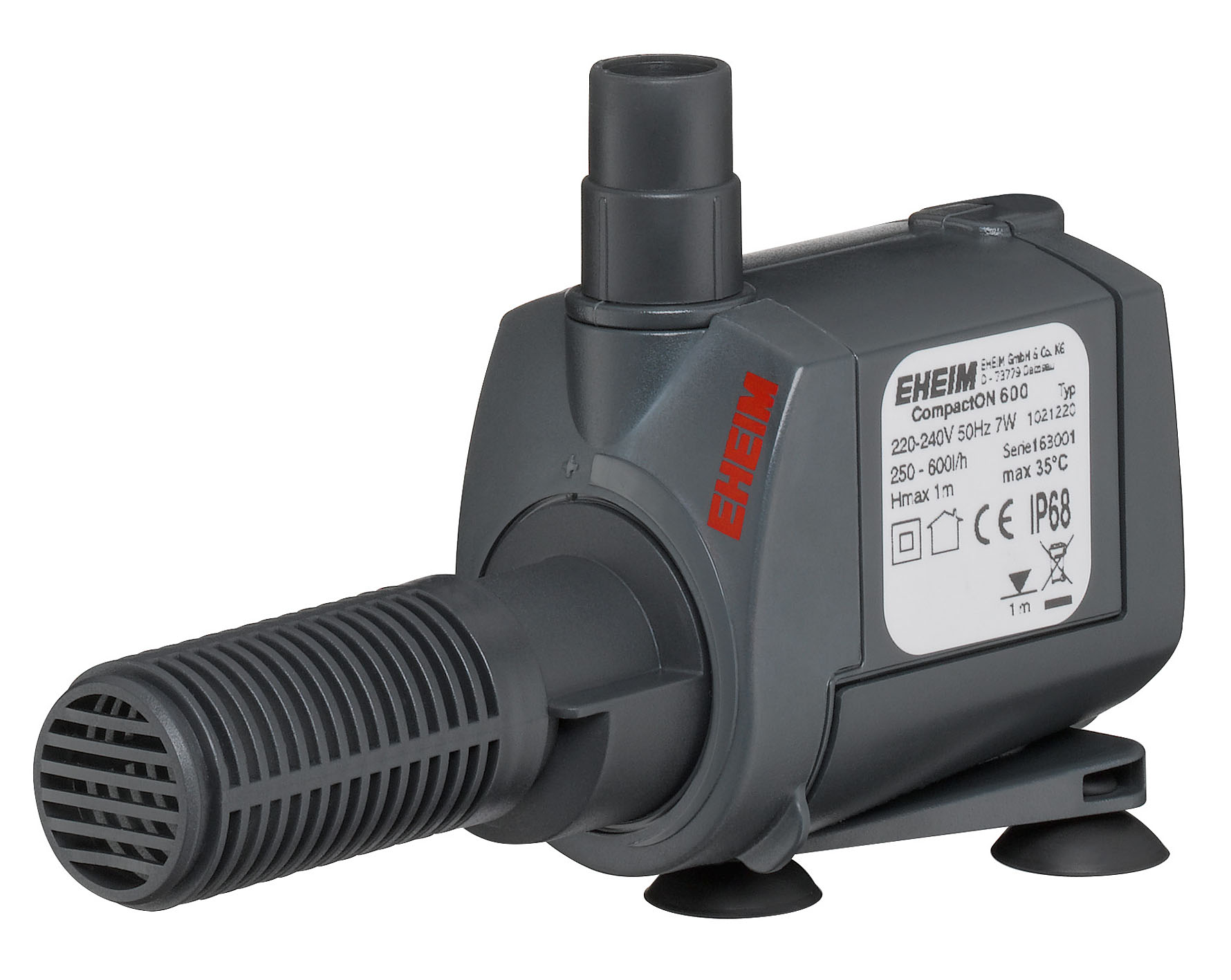 Eheim pompe d’aquarium CompactOn 600, 250-600l/h, 7W, 1.0Hmax m