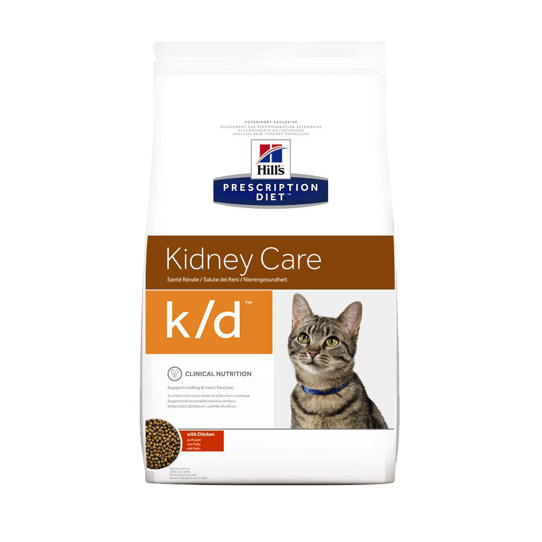 Hill's PRESCRIPTION DIET k/d Katzenfutter mit Huhn, 1.5kg
