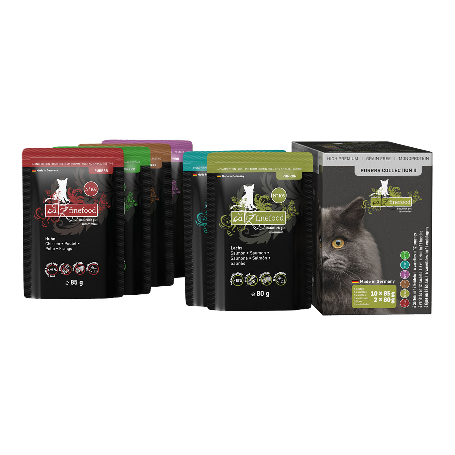 Catz finefood Purrrr II Multipack, 2x80g & 10x85g