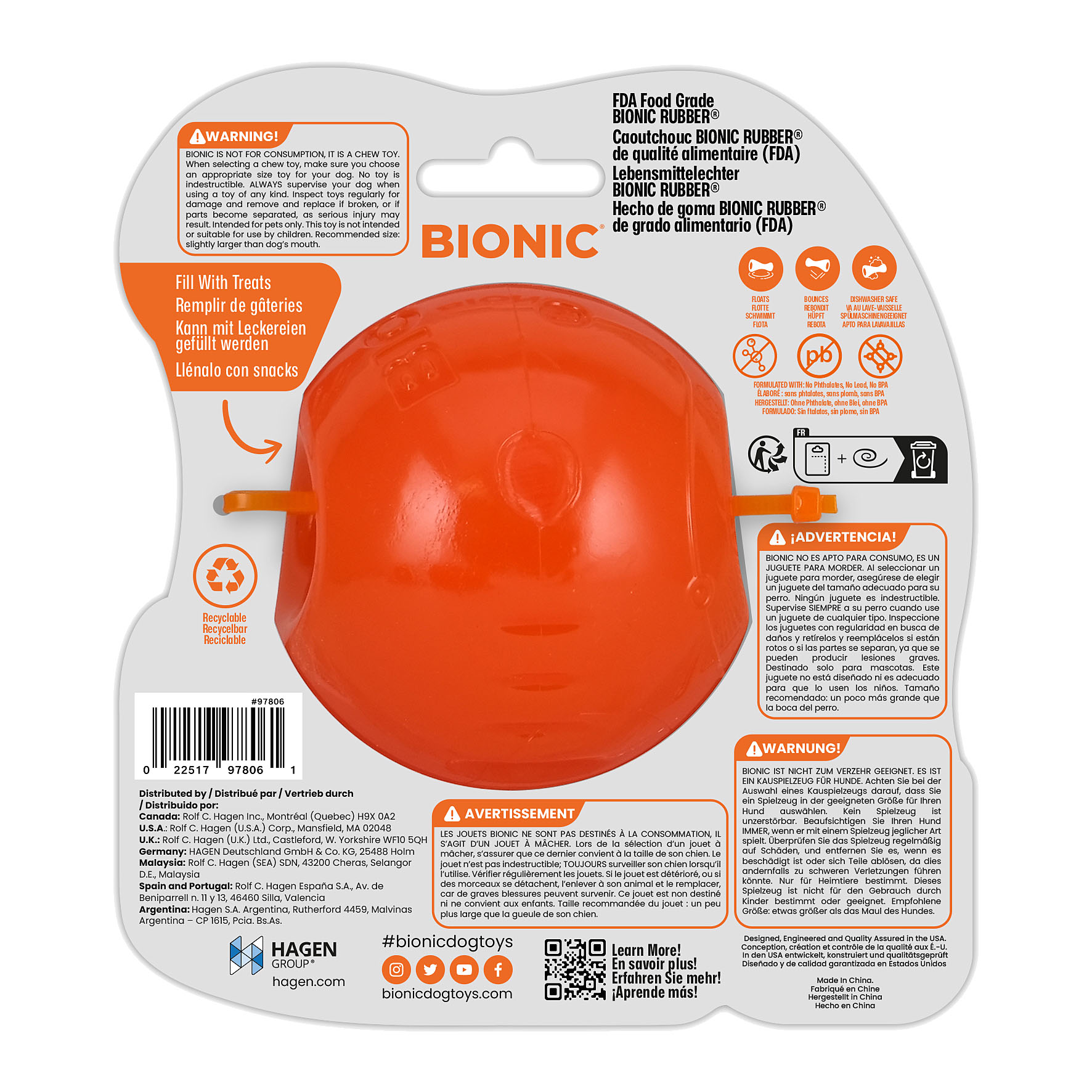 Palla Bionica L, 13x7.5x15cm