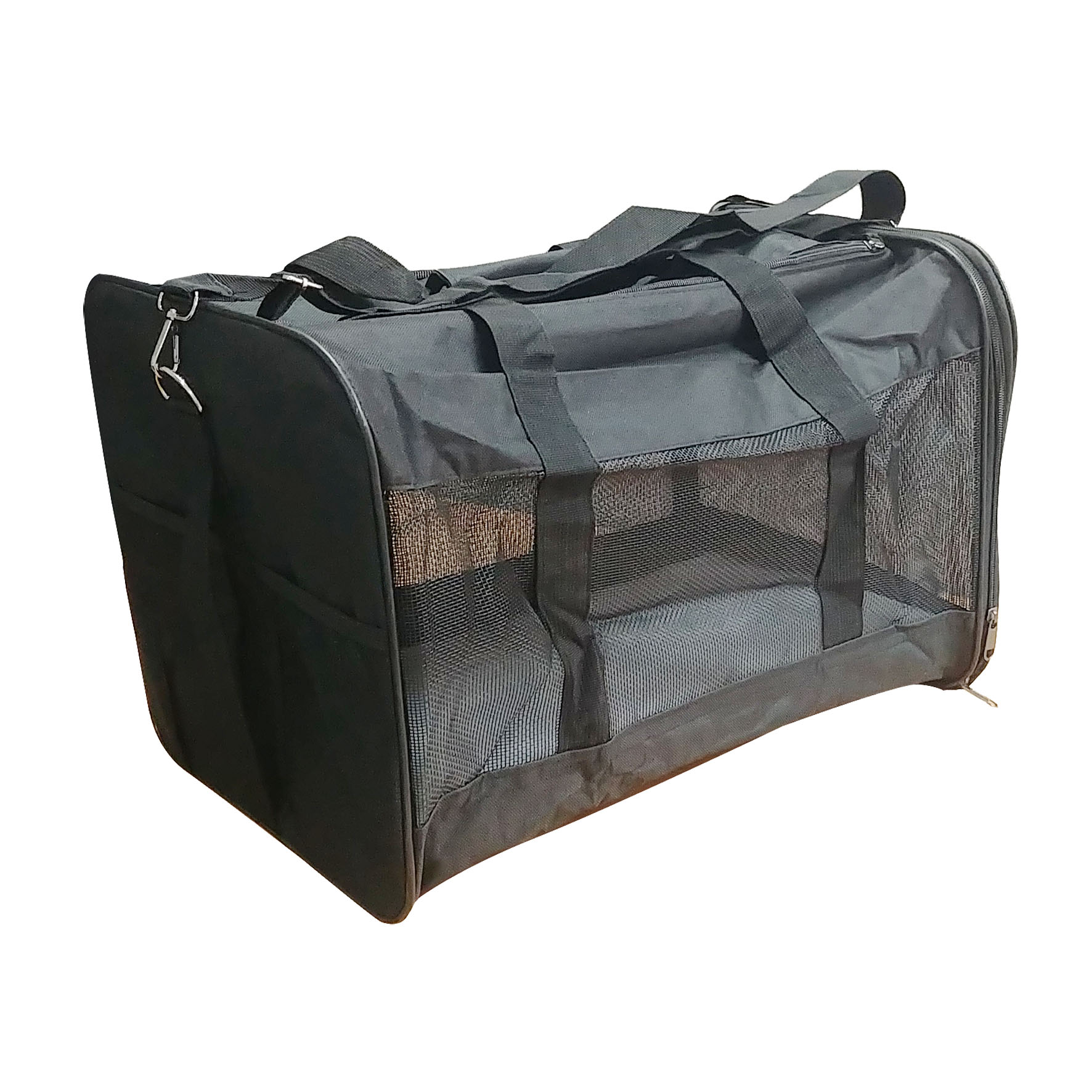 swisspet Sac de transport en nylon pour chiens et chats, noir, 50x28x30cm