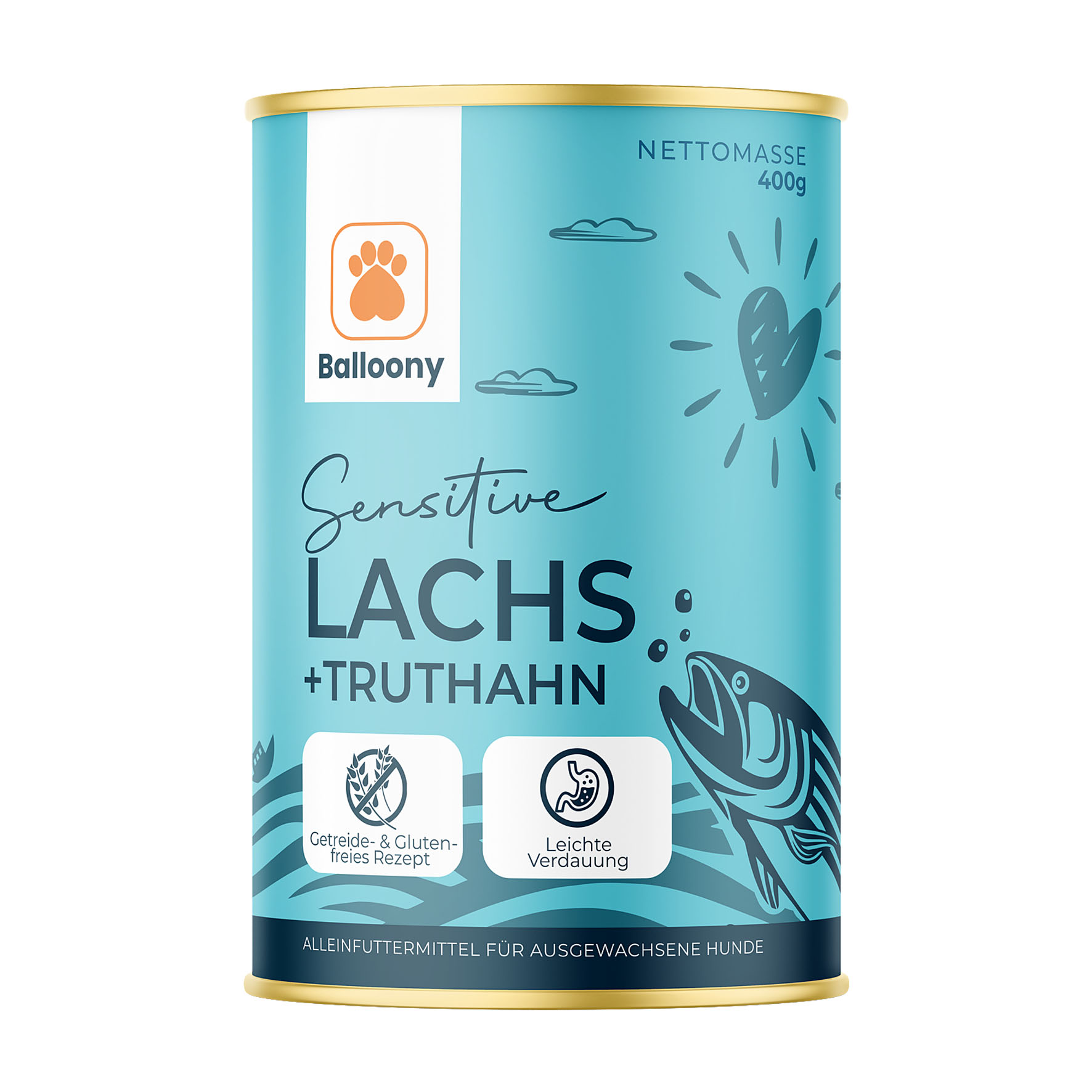 Balloony Sensitive Lachs & Truthahn 400g