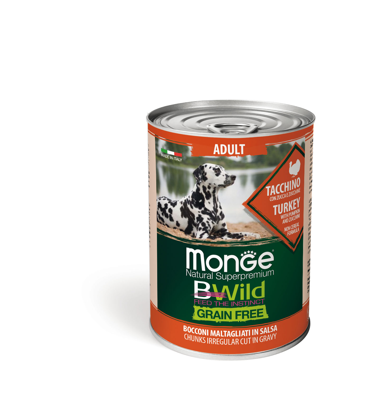 Monge BWild GF Adulto Umido Tacchino 400g