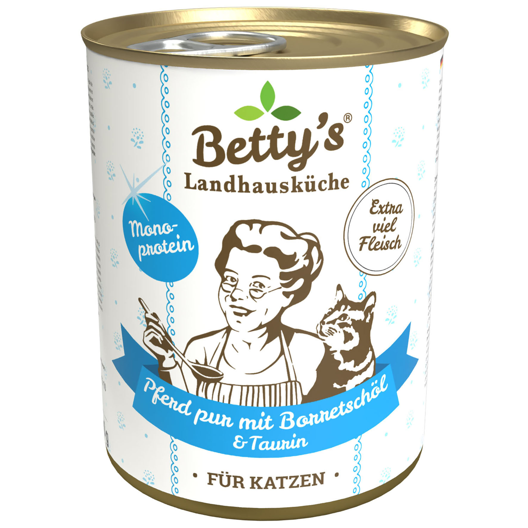 Betty`s Landhausküche Katze Pferd pur 400g