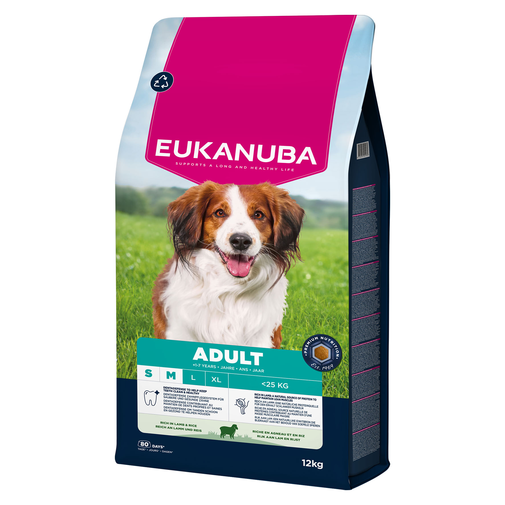 Eukanuba Adult Small/Medium – Lamm & Reis, 12kg