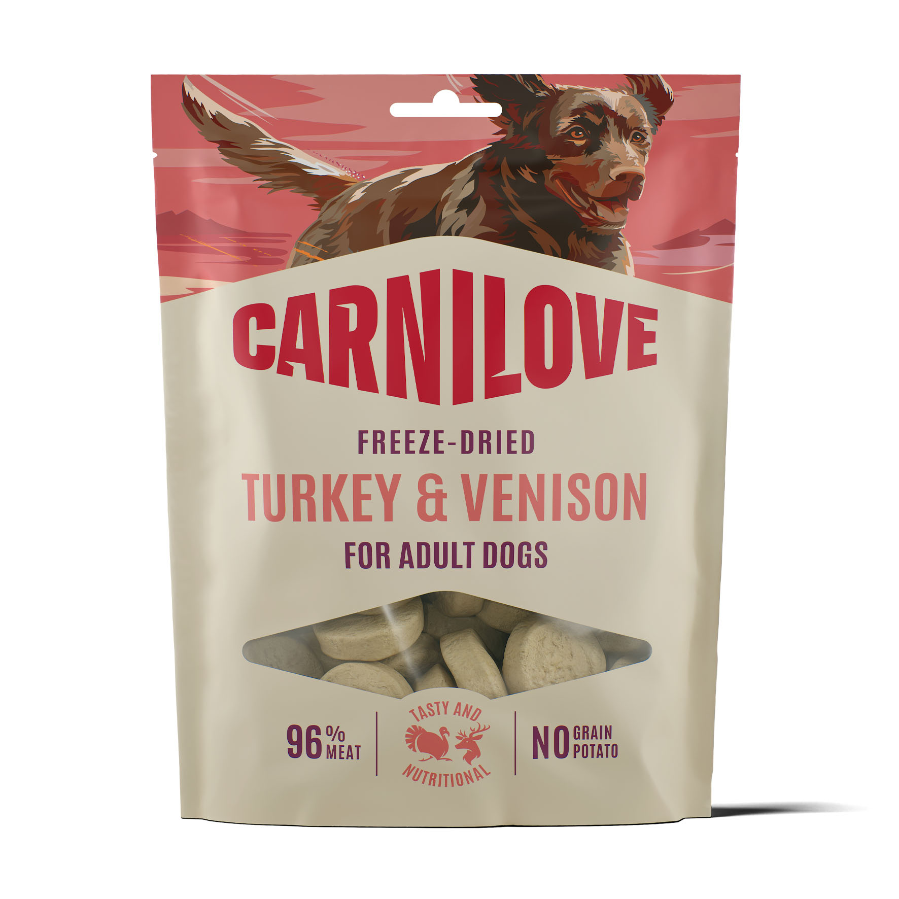 Carnilove Dog Freeze Dried - Truthahn & Wild, Hundesnacks, 60g