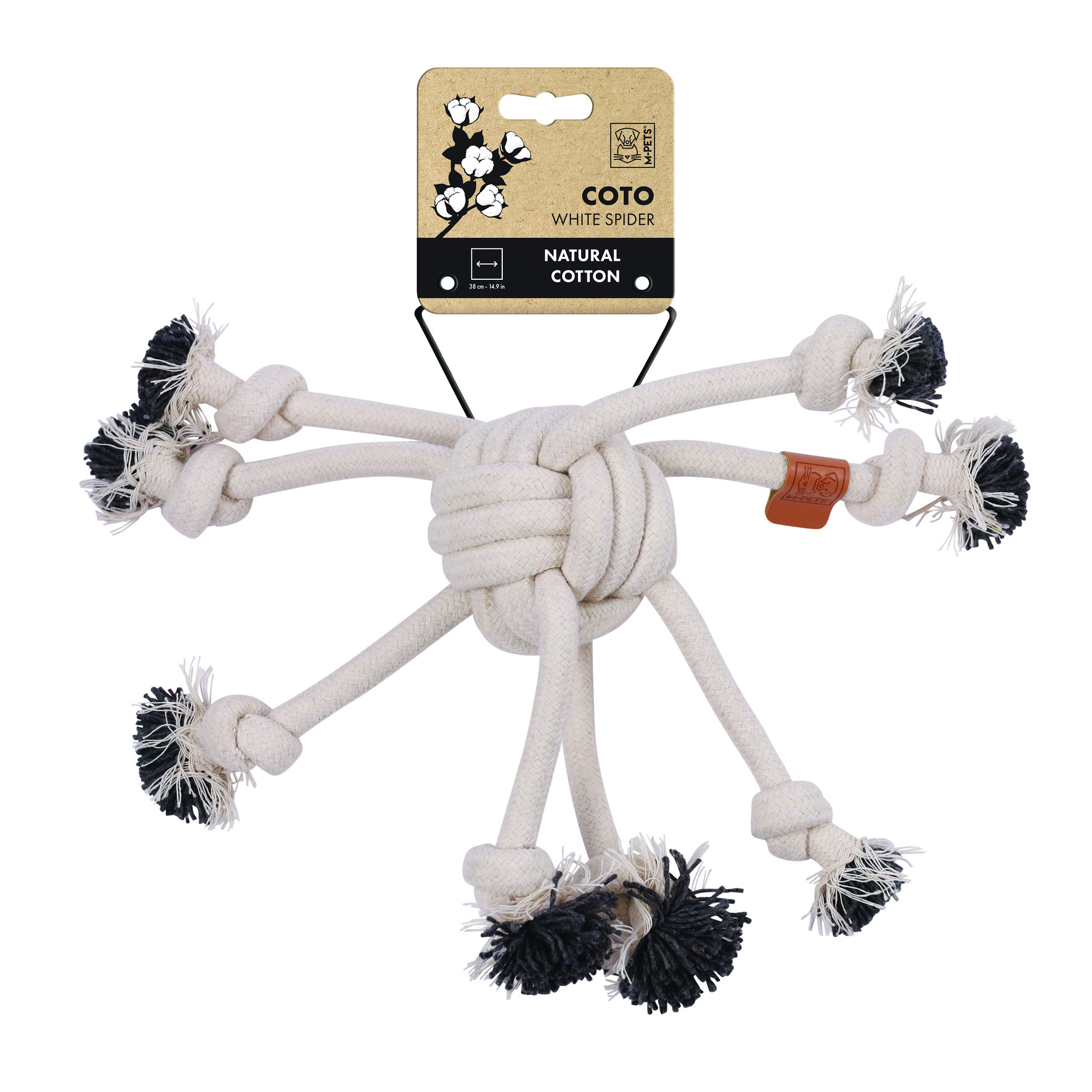 M-Pets Giocattolo naturale per cani “Spinneball”