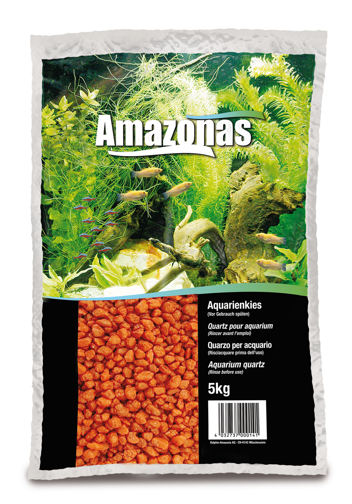 Amazonas Quarzkies, 5kg, orange, 2-3mm