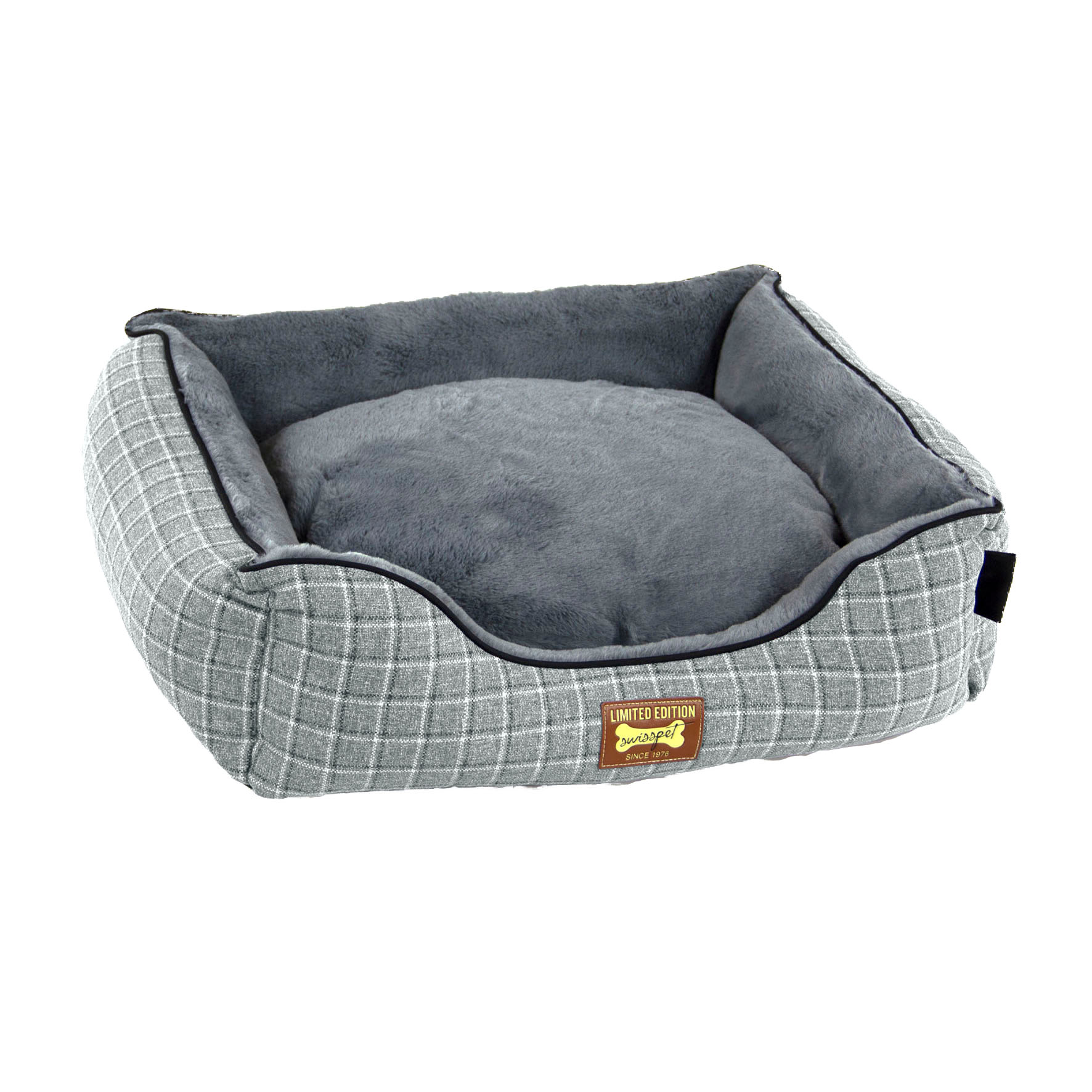 swisspet swisspet Hunde - & Katzenbett Belluno grau, L, 80x60x20cm