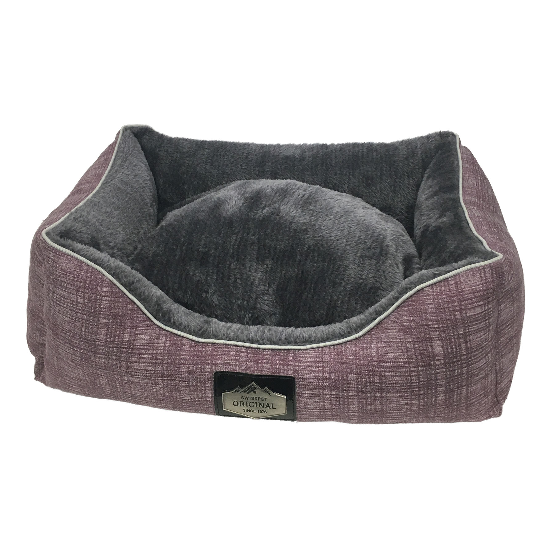 swisspet lit pour chien & chat Joy, lilas-quadratique M=60x50x18cm