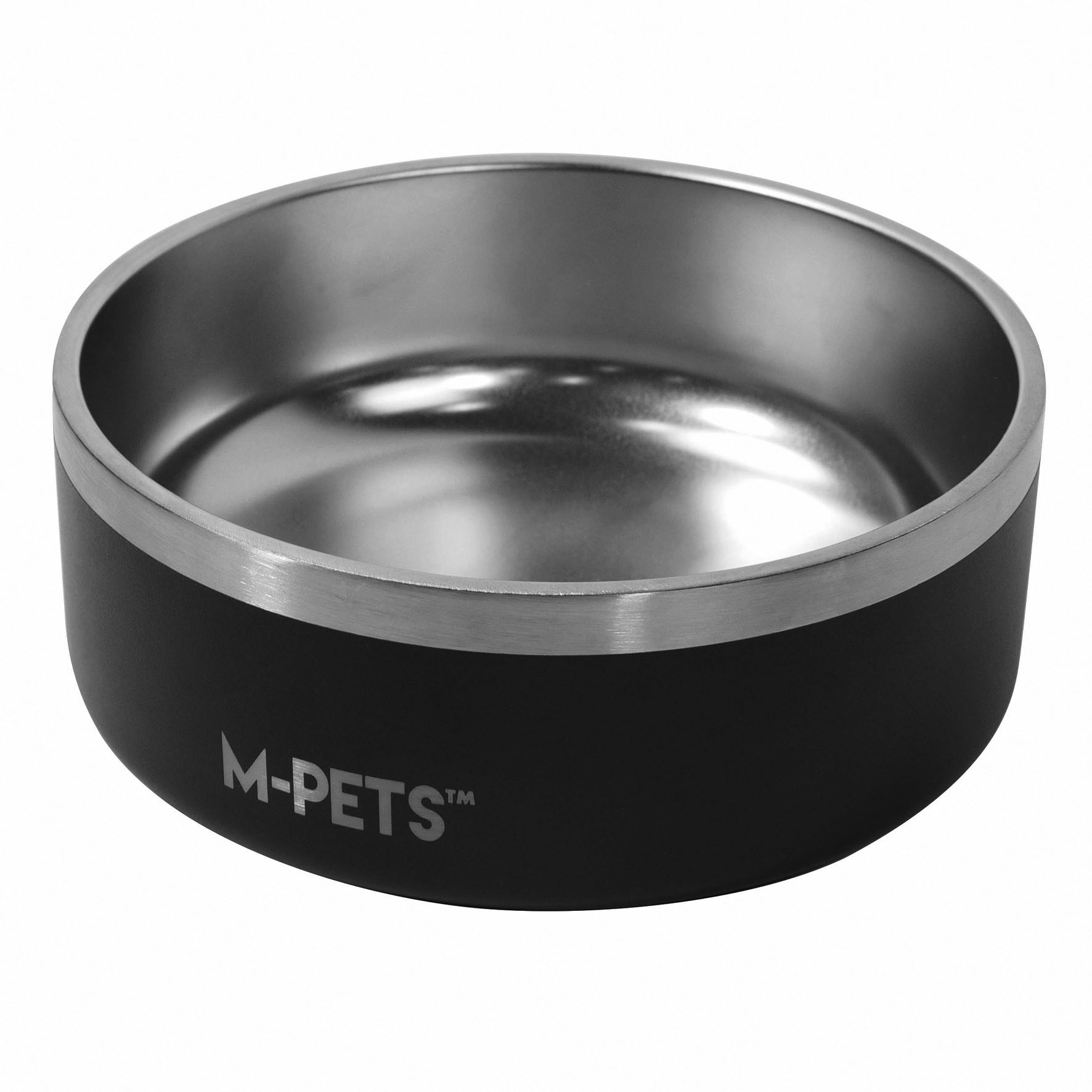 M-Pets Napf 2L, schwarz, M, D=20x9cm