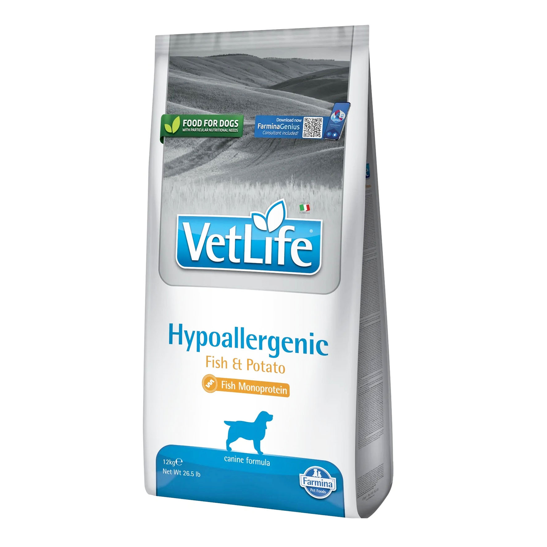 Farmina VET DIET Dog Hypo Poisson&Carottes 12 kg