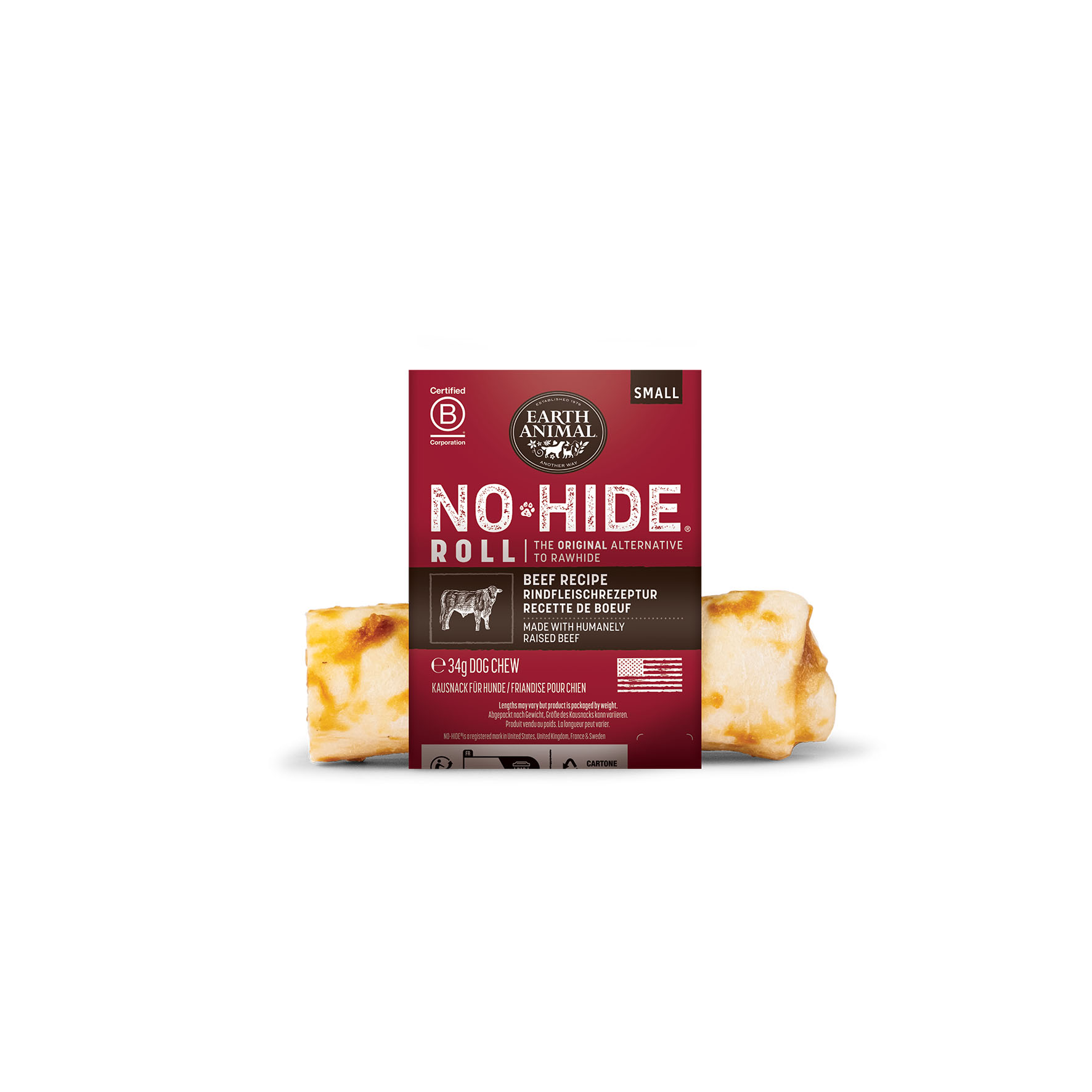 No-Hide Kausnack Rind, Small, 10cm