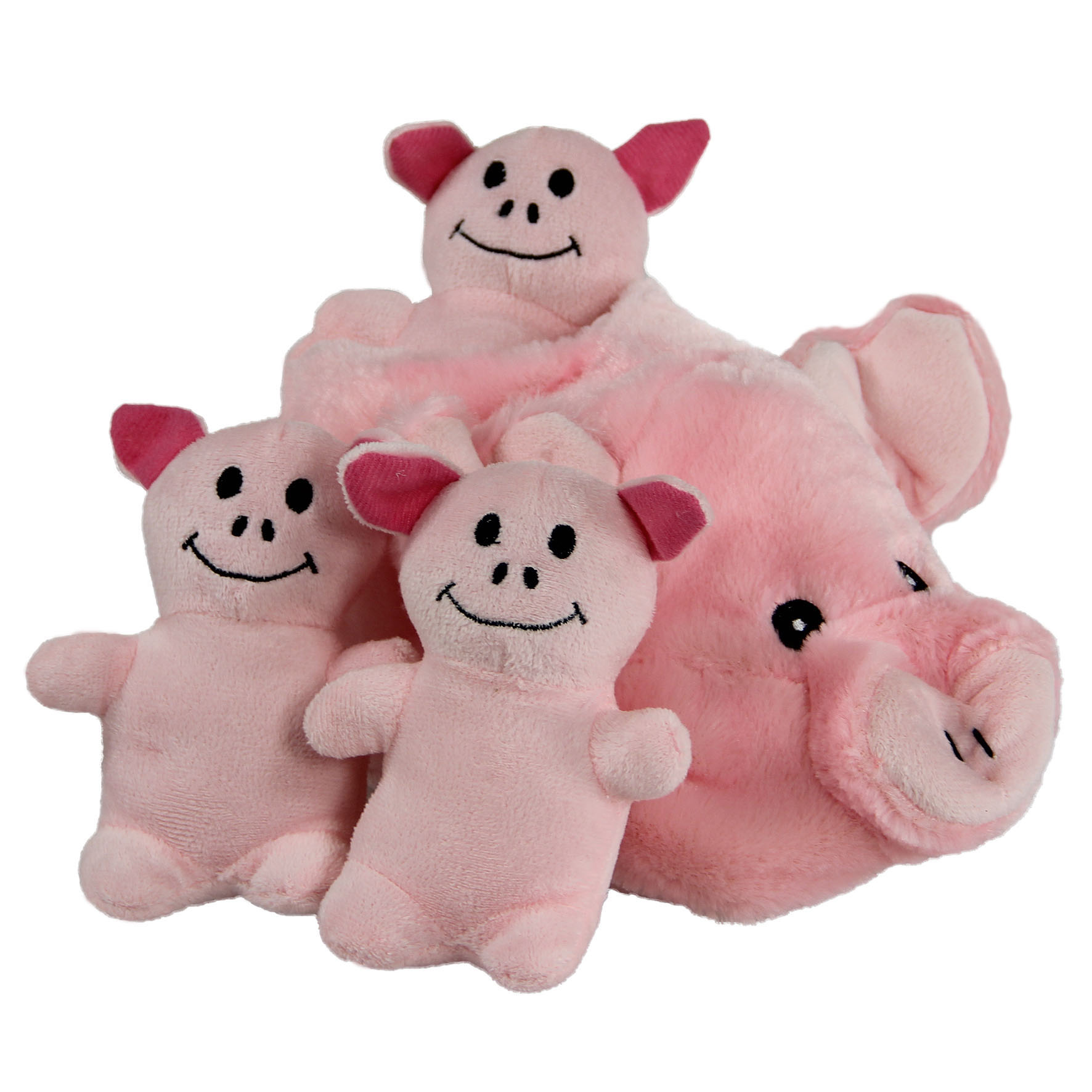 swisspet chaussure de cochon en peluche, avec couineur, rose, 24x12x11cm