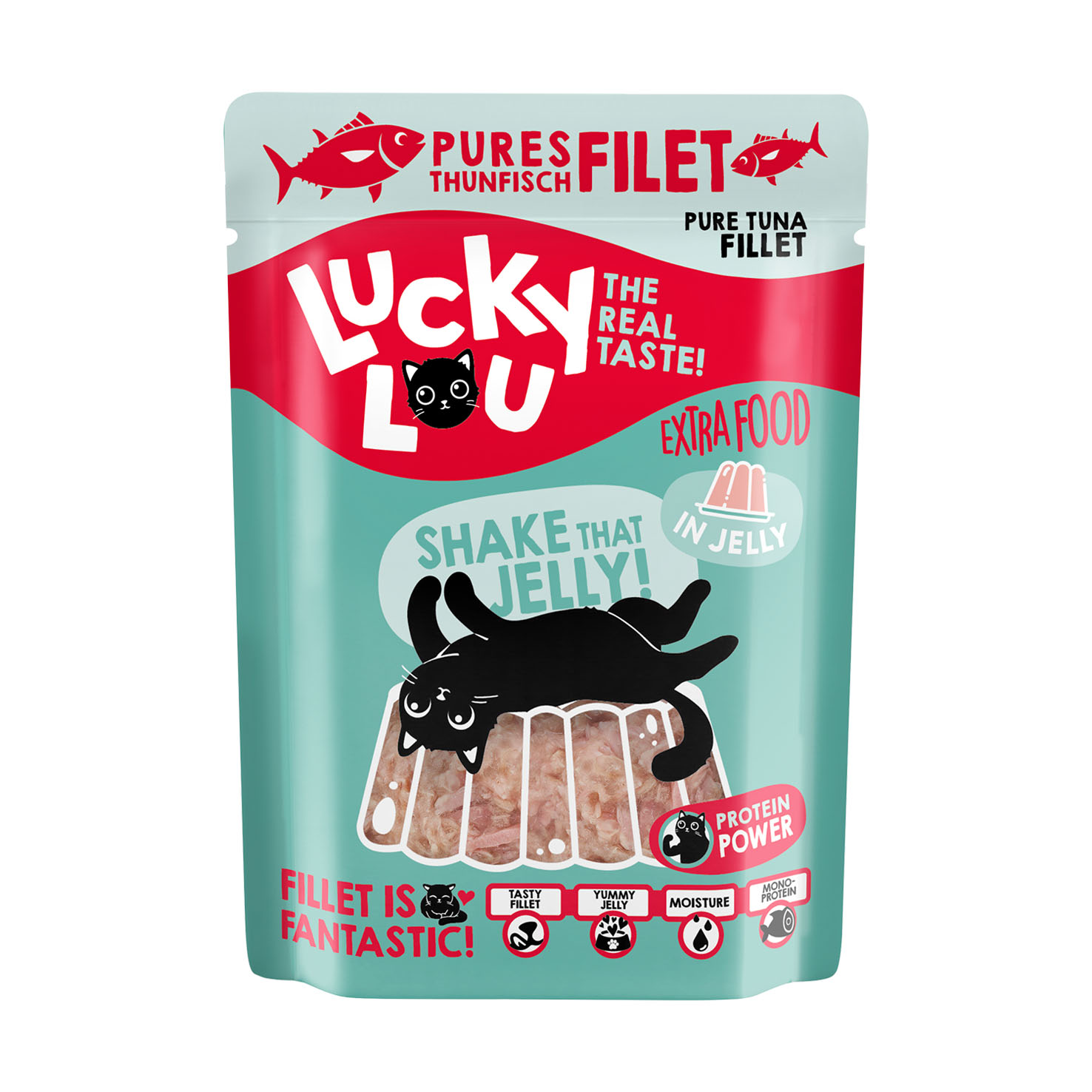 Lucky Lou Thunfisch&Garnelen in Jelly 70g