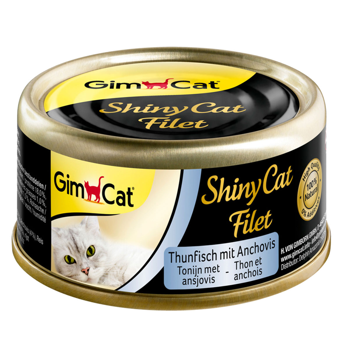 GimCat ShinyCat Filet Thunfisch, 6x70g