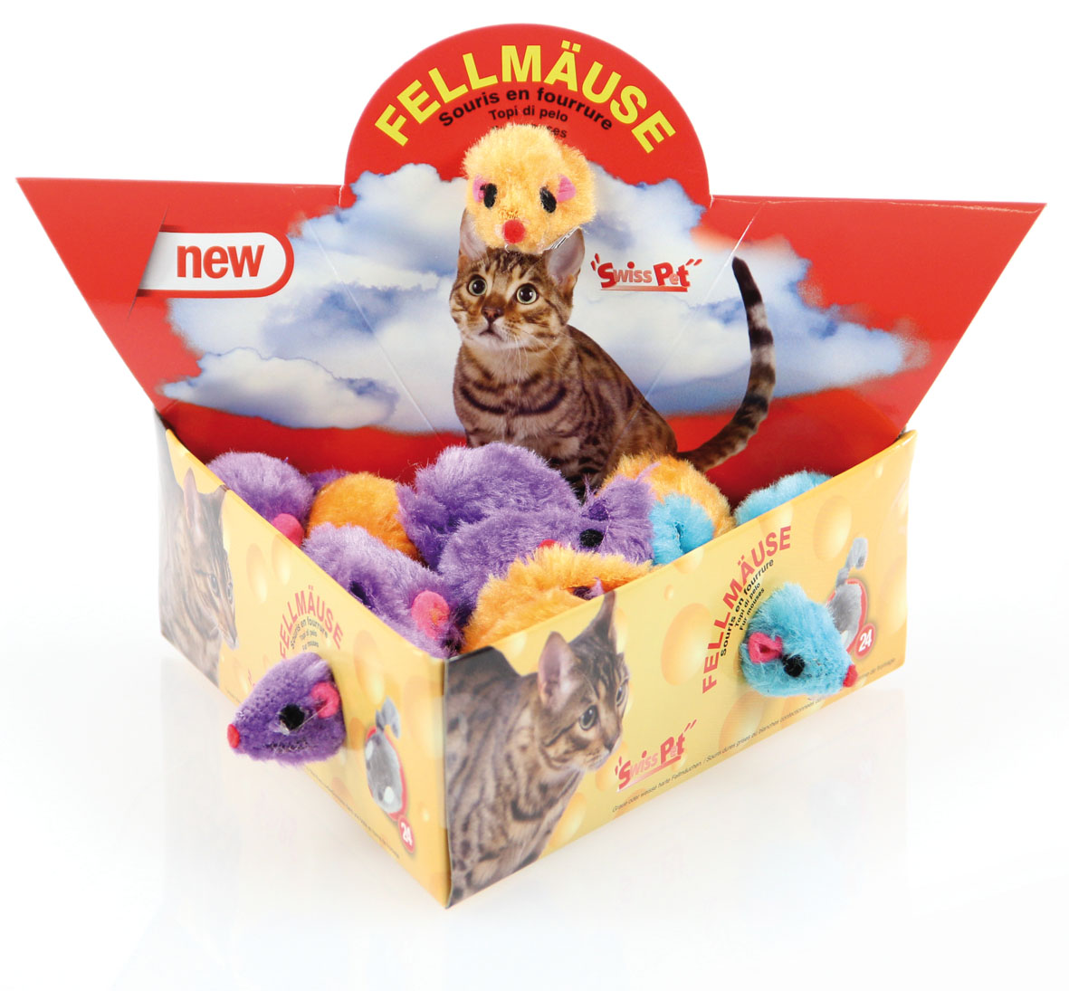 swisspet souris en fourrure