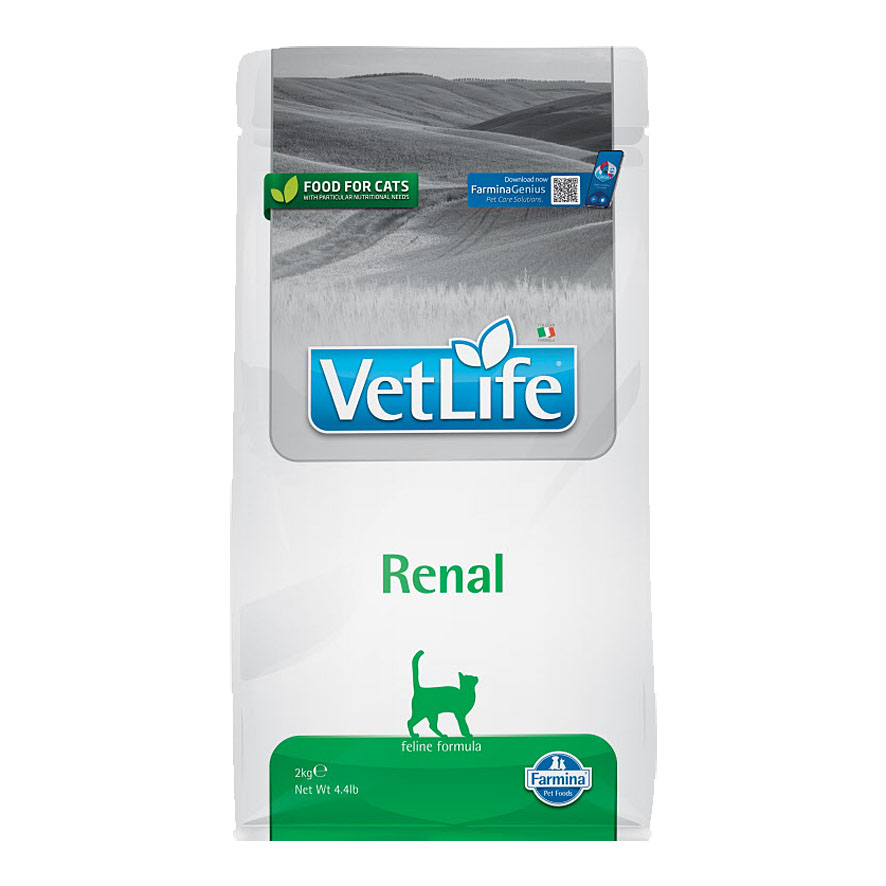 Farmina Vet Diet Cat Renal - Riz & Poulet, croquettes pour chats