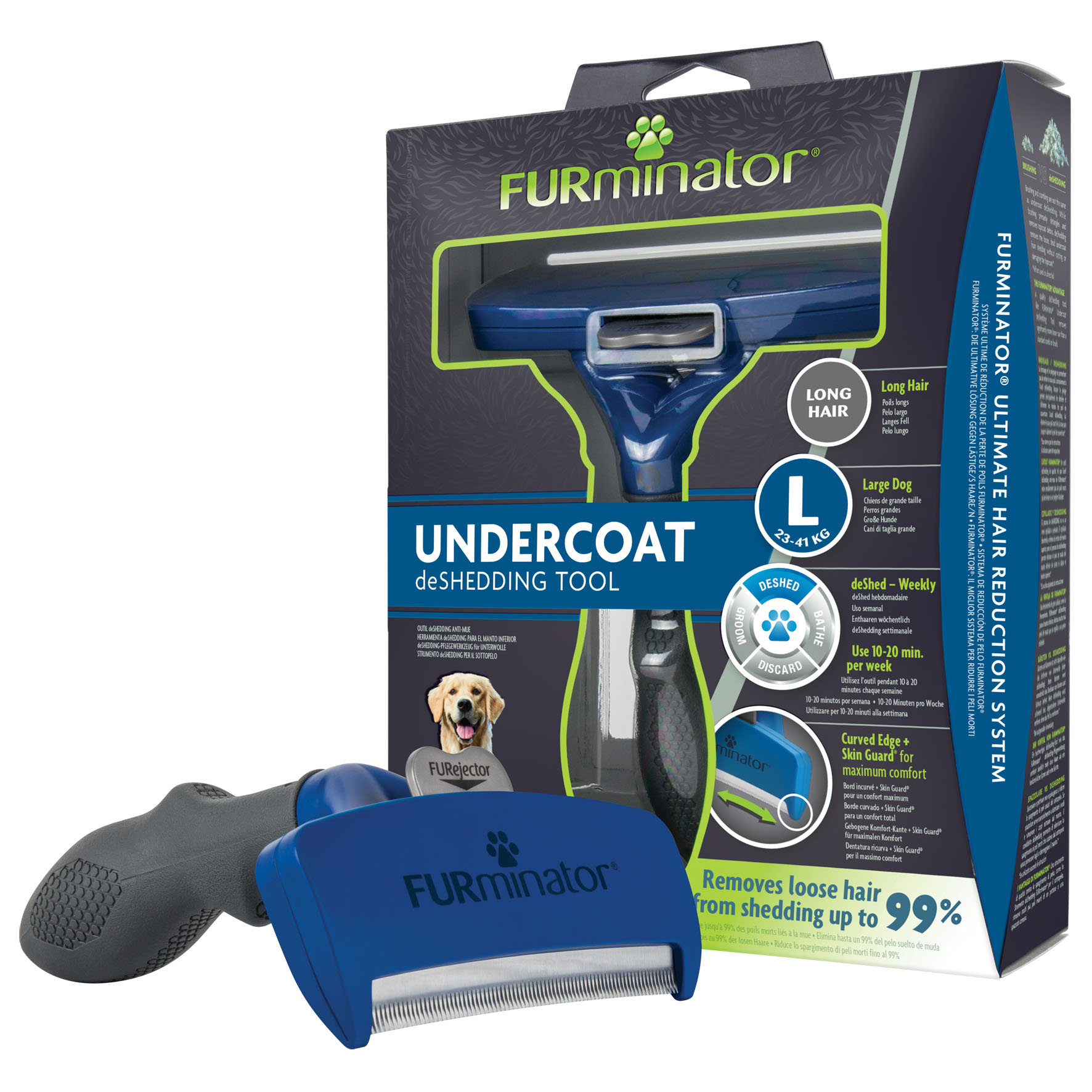 Furminator de Shedding L, Langhaar