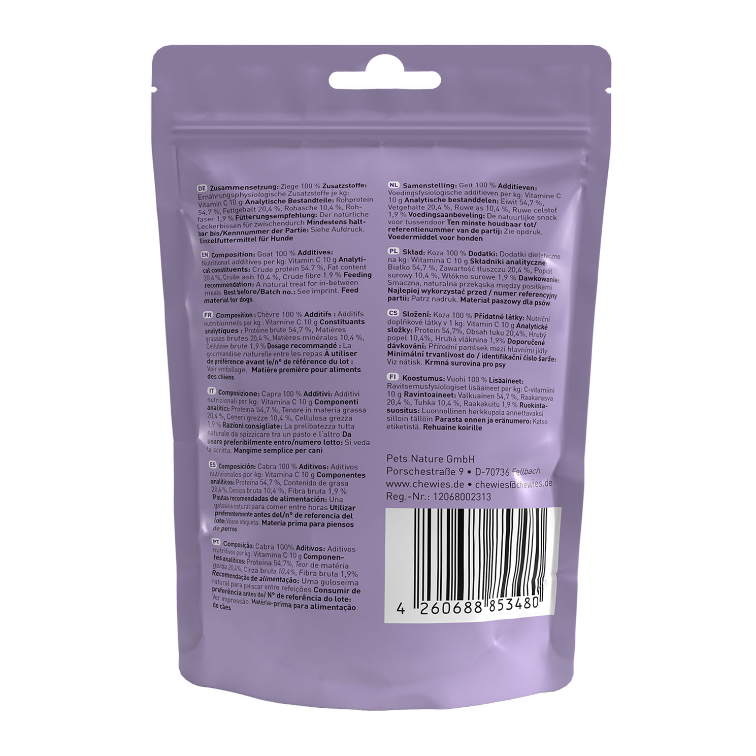 Chewies Fleischs. Mini Ziege 70g