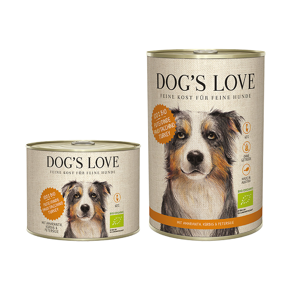 Dog‘s Love BIO Truthahn, Amaranth, Kürbis & Petersilie