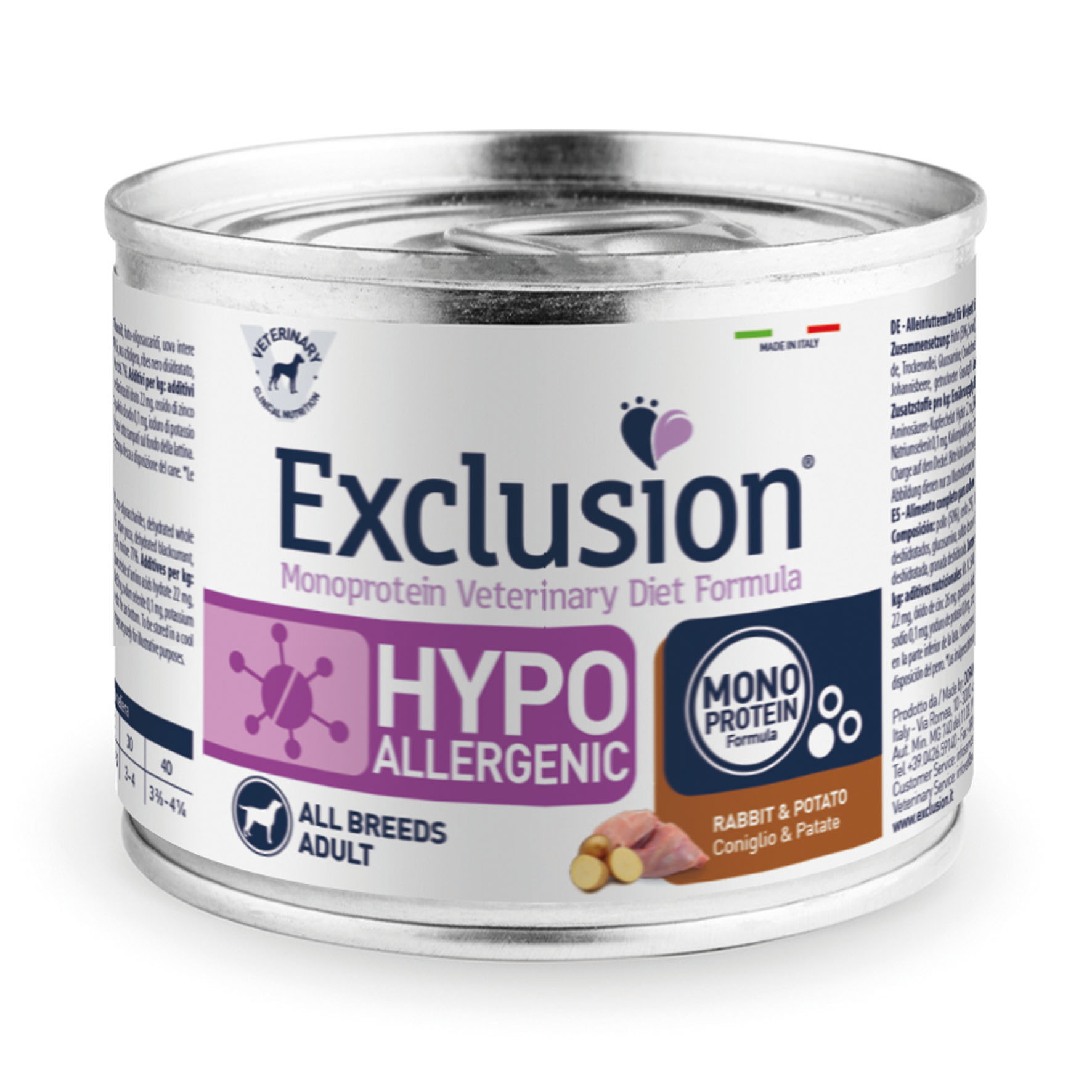 Exclusion Vet Hypoallergenic Adult All Breeds Kaninchen & Kartoffeln