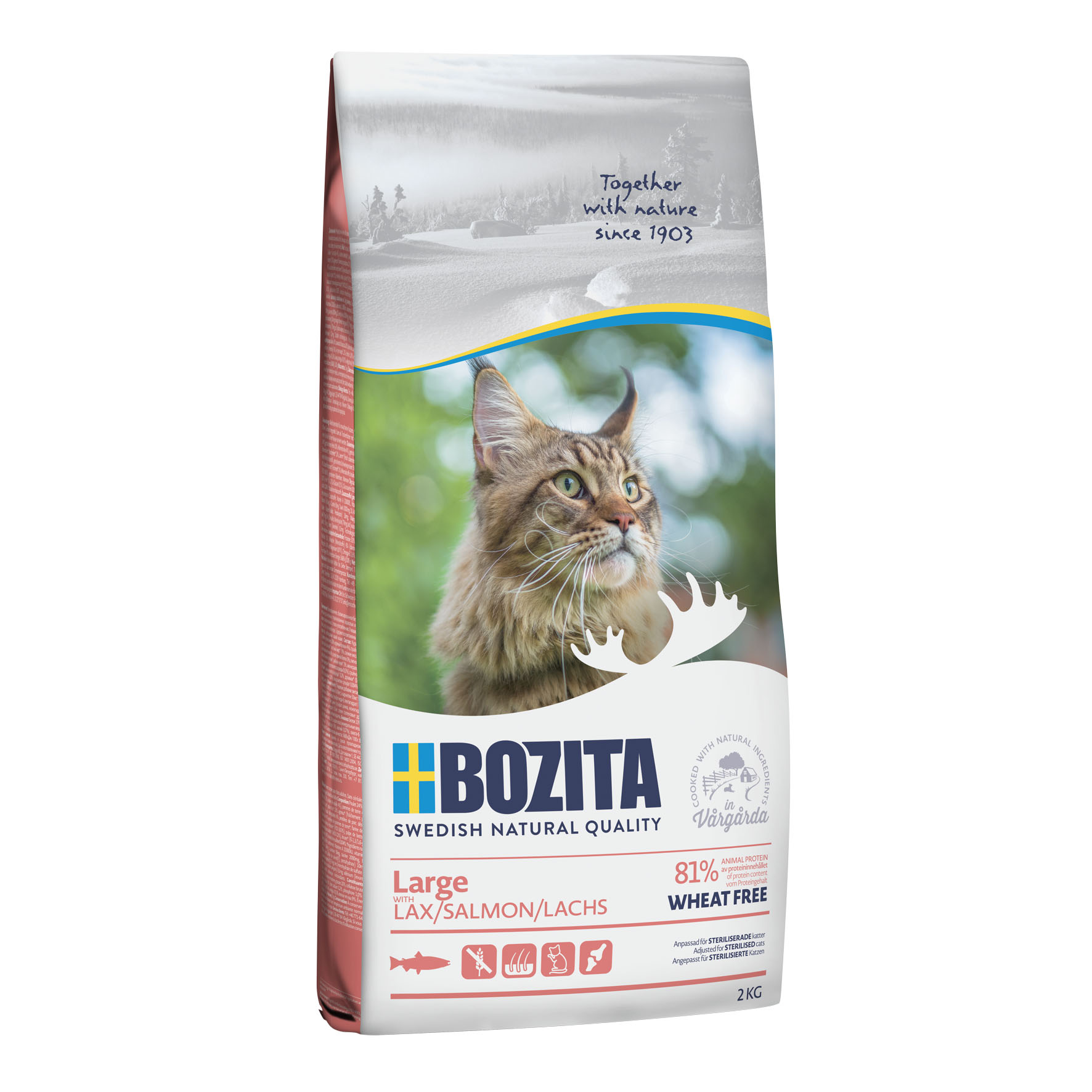 Bozita Large Wheat free Salmon, 2kg