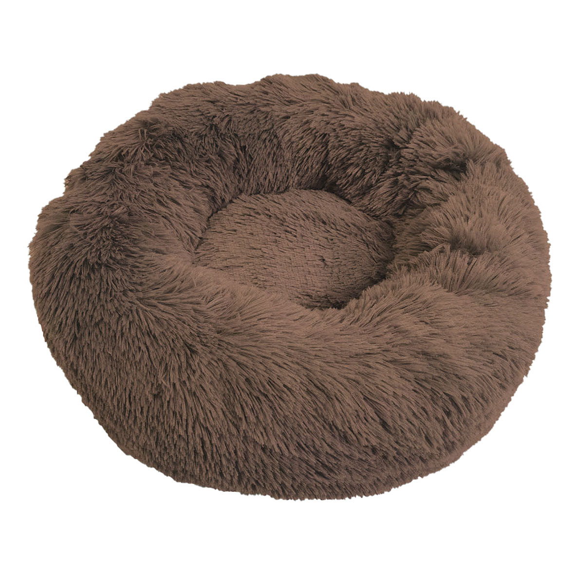 swisspet Donut pour chiens et chats Kessy Deluxe M, brun, ø=70cm / H=22cm