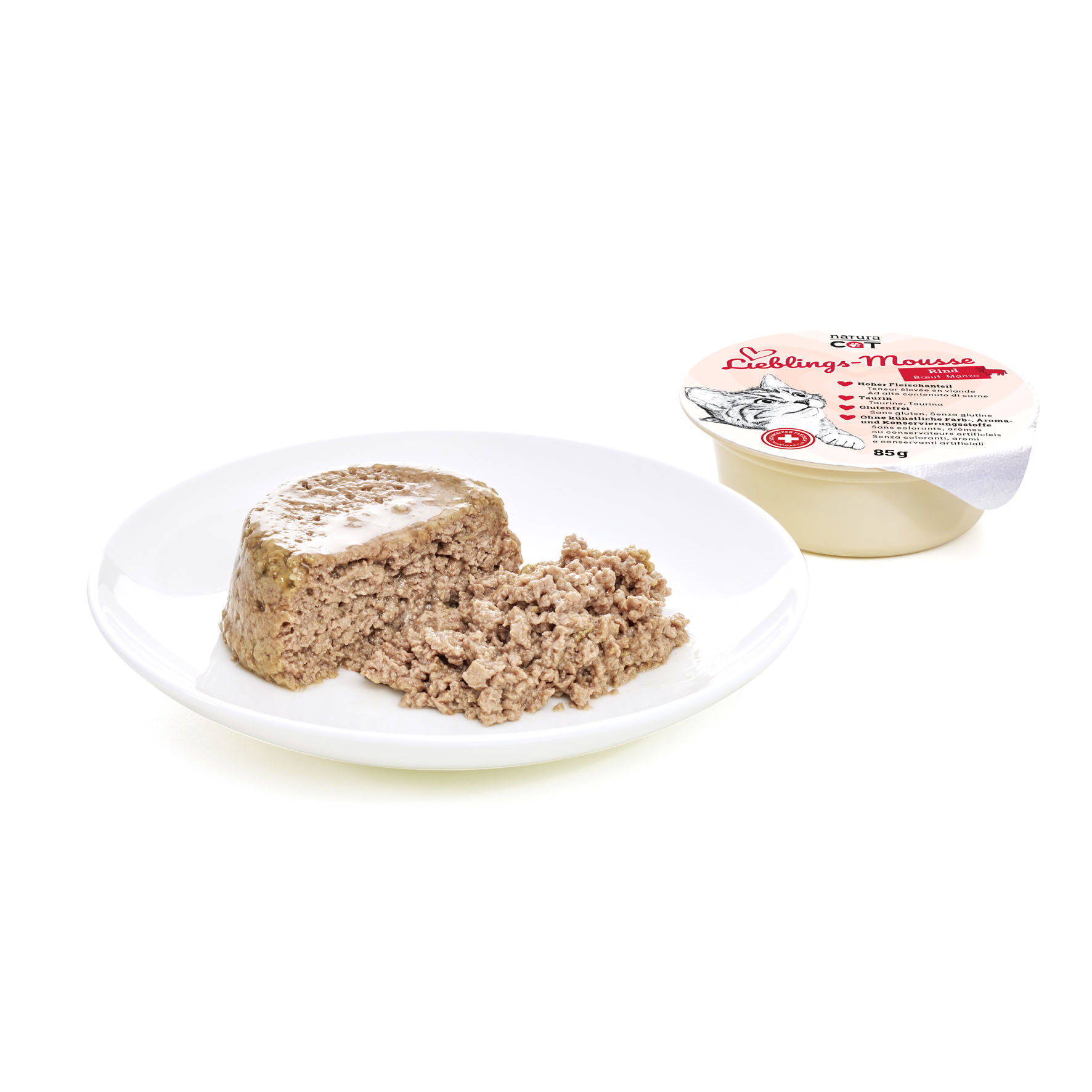 NaturaCat Lieblings-Mousse Rind, 12x85g