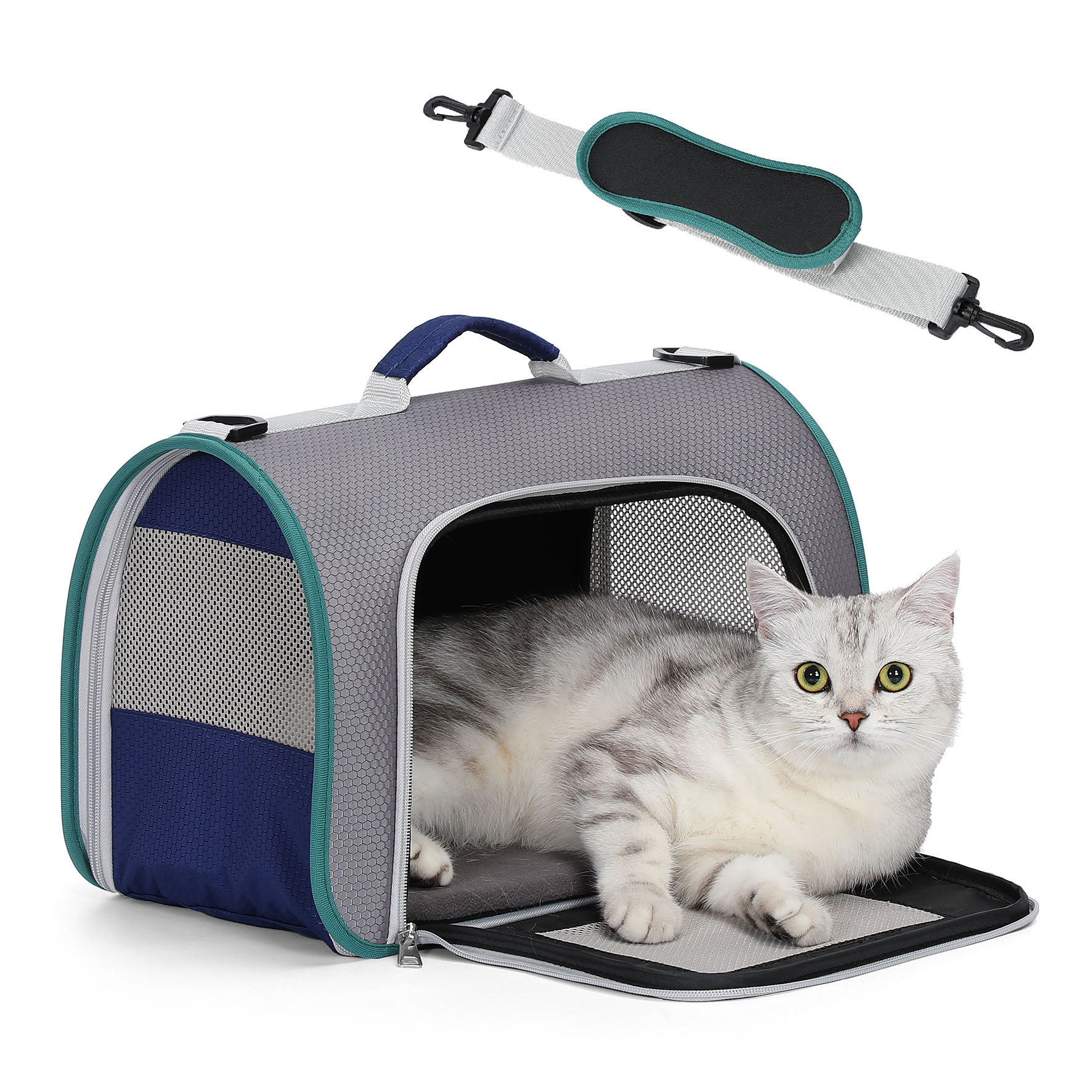 A4pet Borsa per trasporto gatti e cani, S, 40x23x27cm