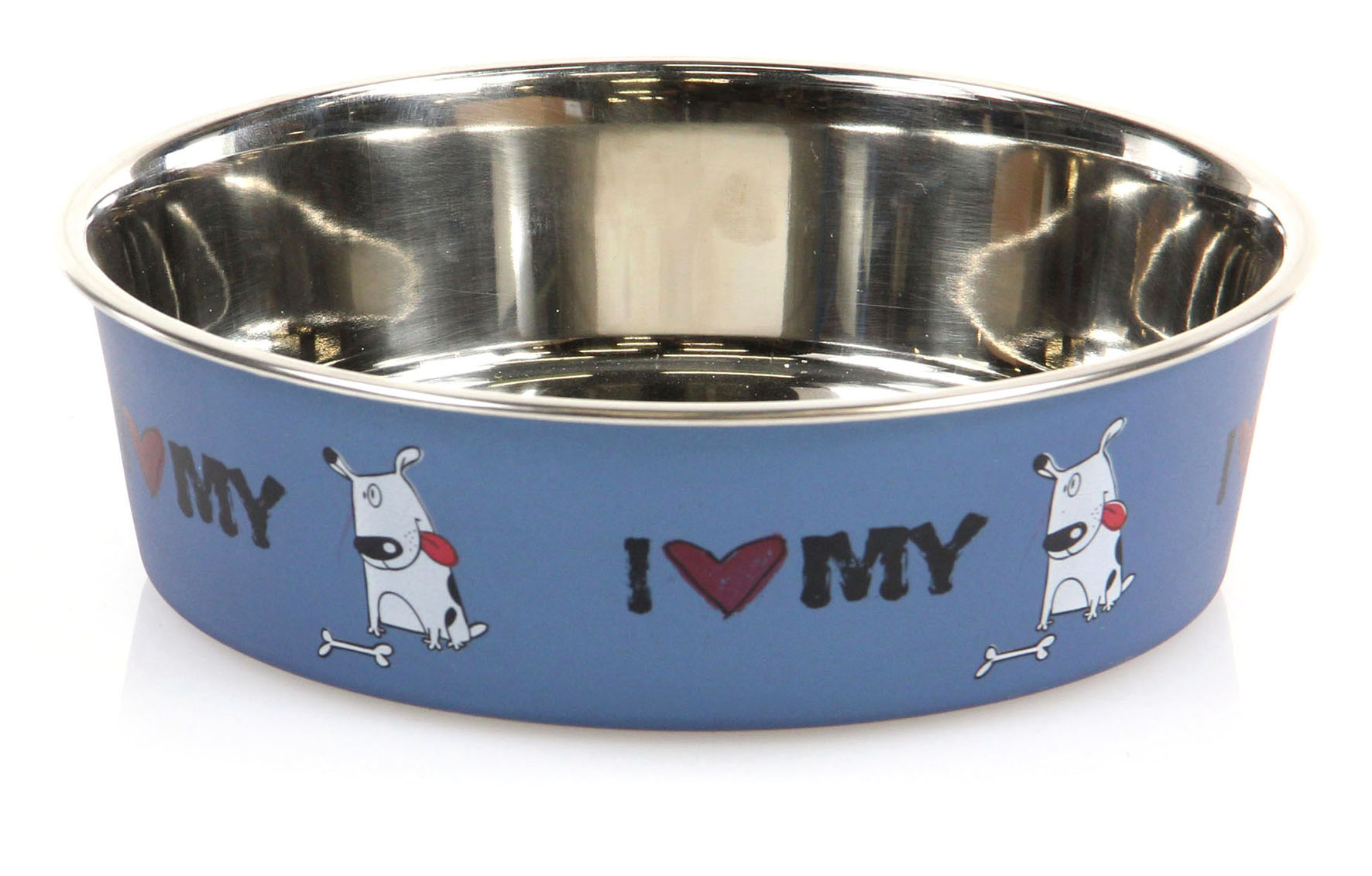 swisspet écuelle en acier spécial I LOVE MY DOG 350ml S: ø12x4cm