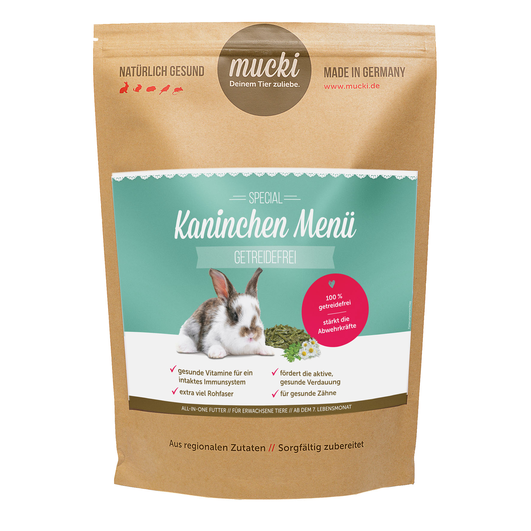 Mucki Kaninchen Menü getreidefrei 3kg